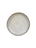 Reactive Glaze Two-Toned Shallow Serving Bowl
