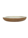 Reactive Glaze Two-Toned Shallow Serving Bowl