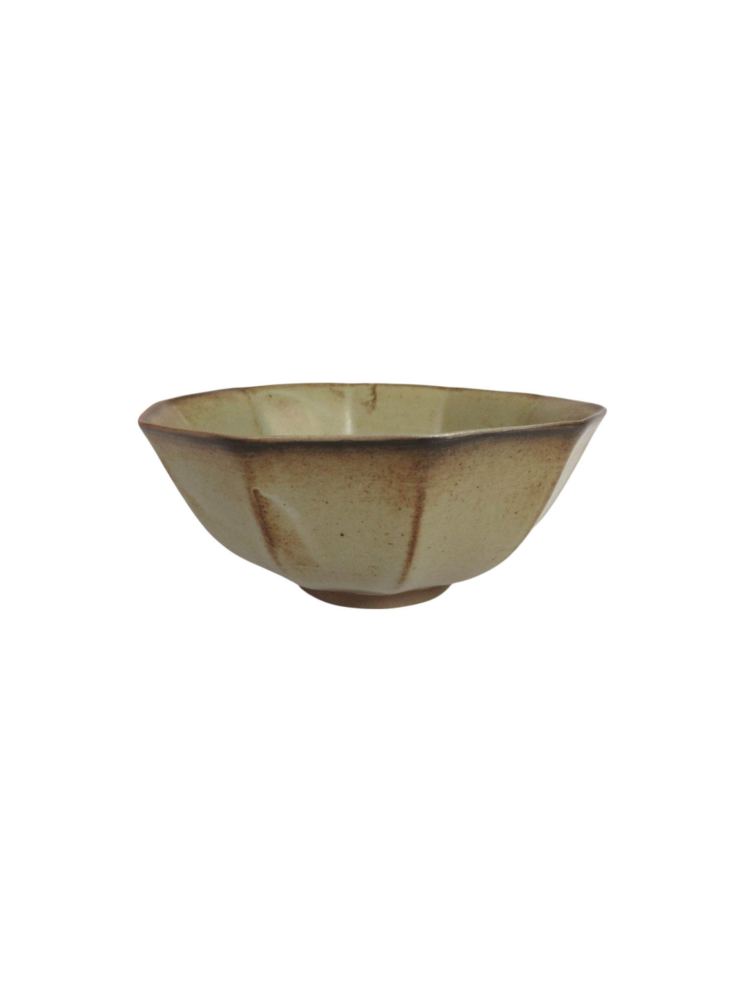 Reactive Glaze Two-Tone Bowls in Sage