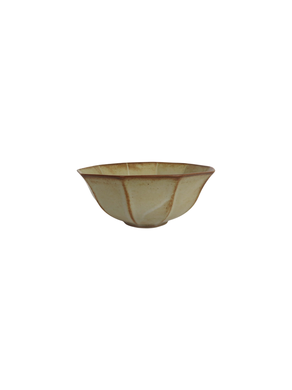 Reactive Glaze Two-Tone Bowls in Sage