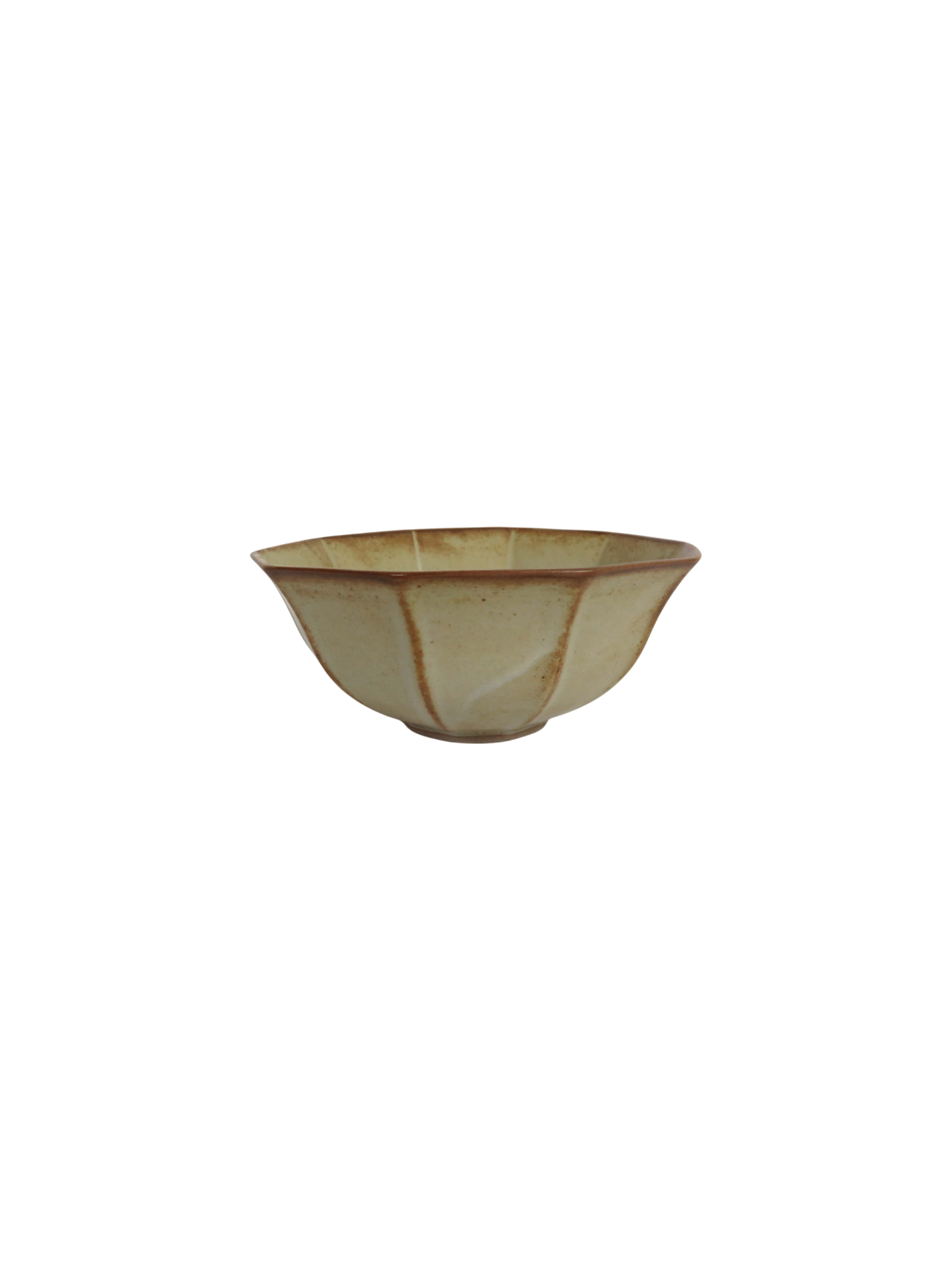 Reactive Glaze Two-Tone Bowls in Sage
