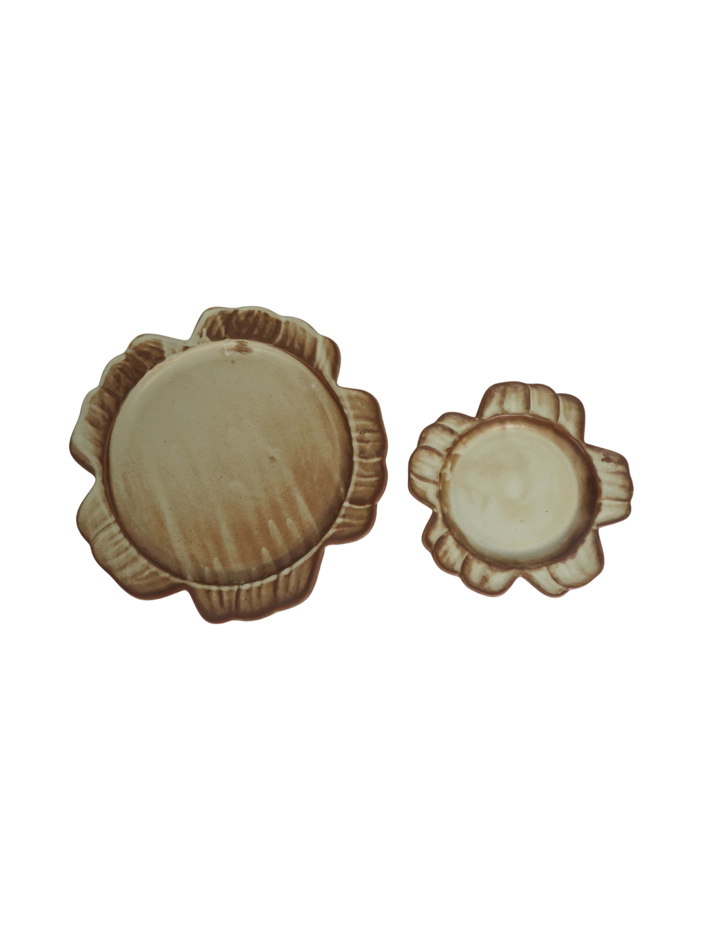 Rustic Flower Plates
