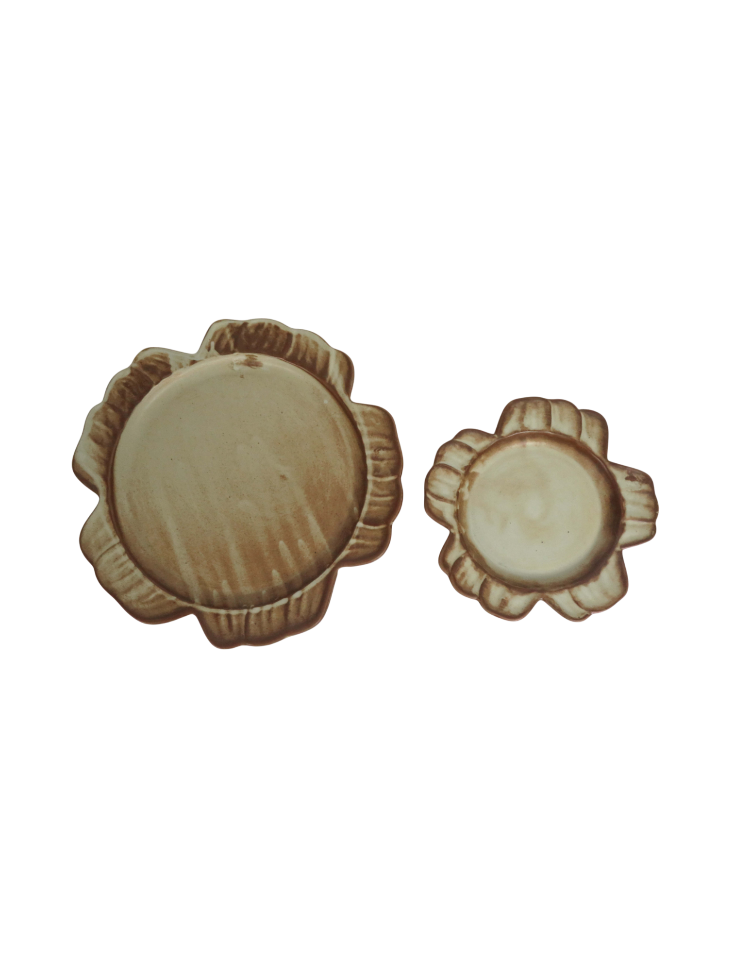 Rustic Flower Plates