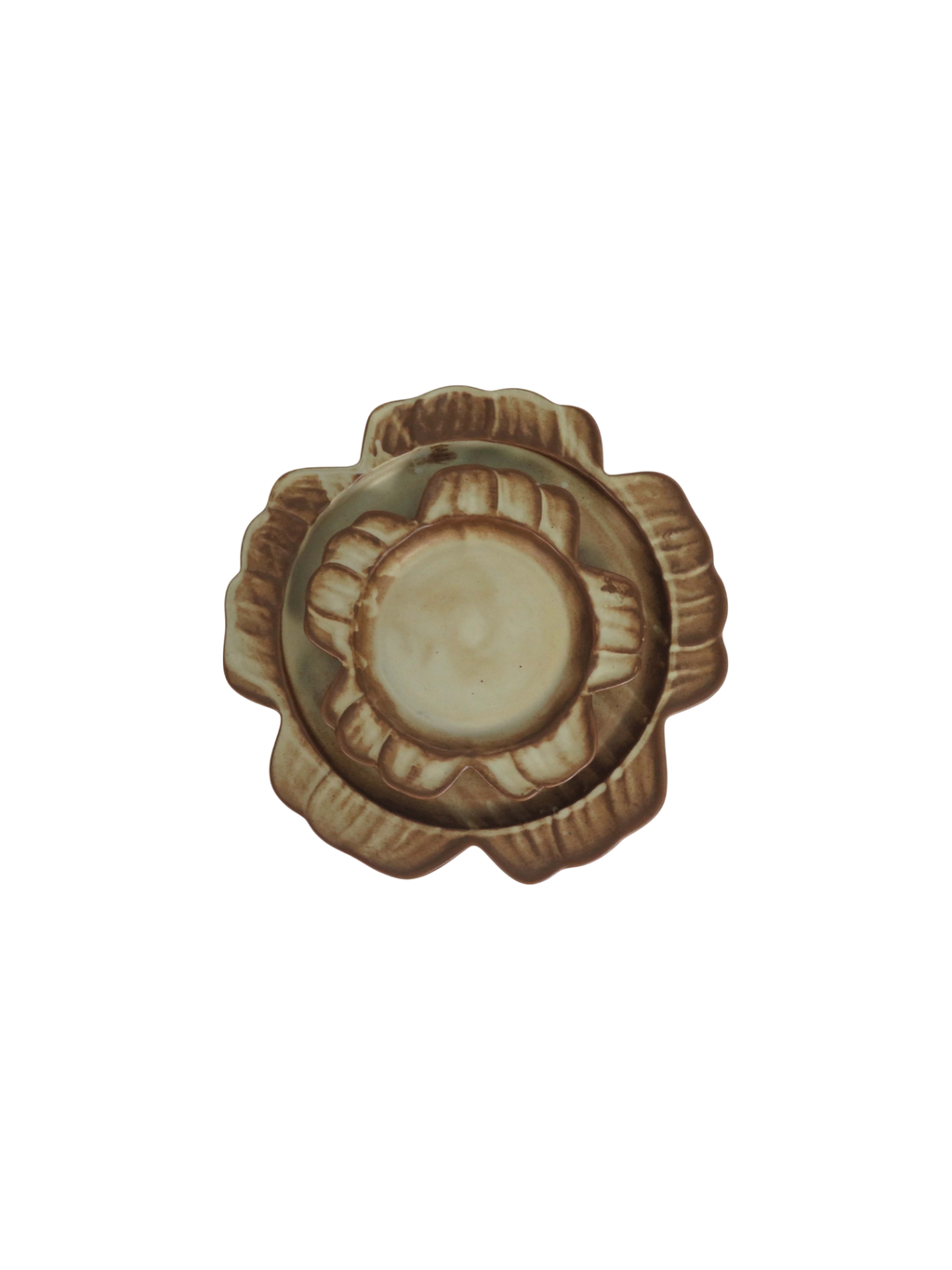Rustic Flower Plates