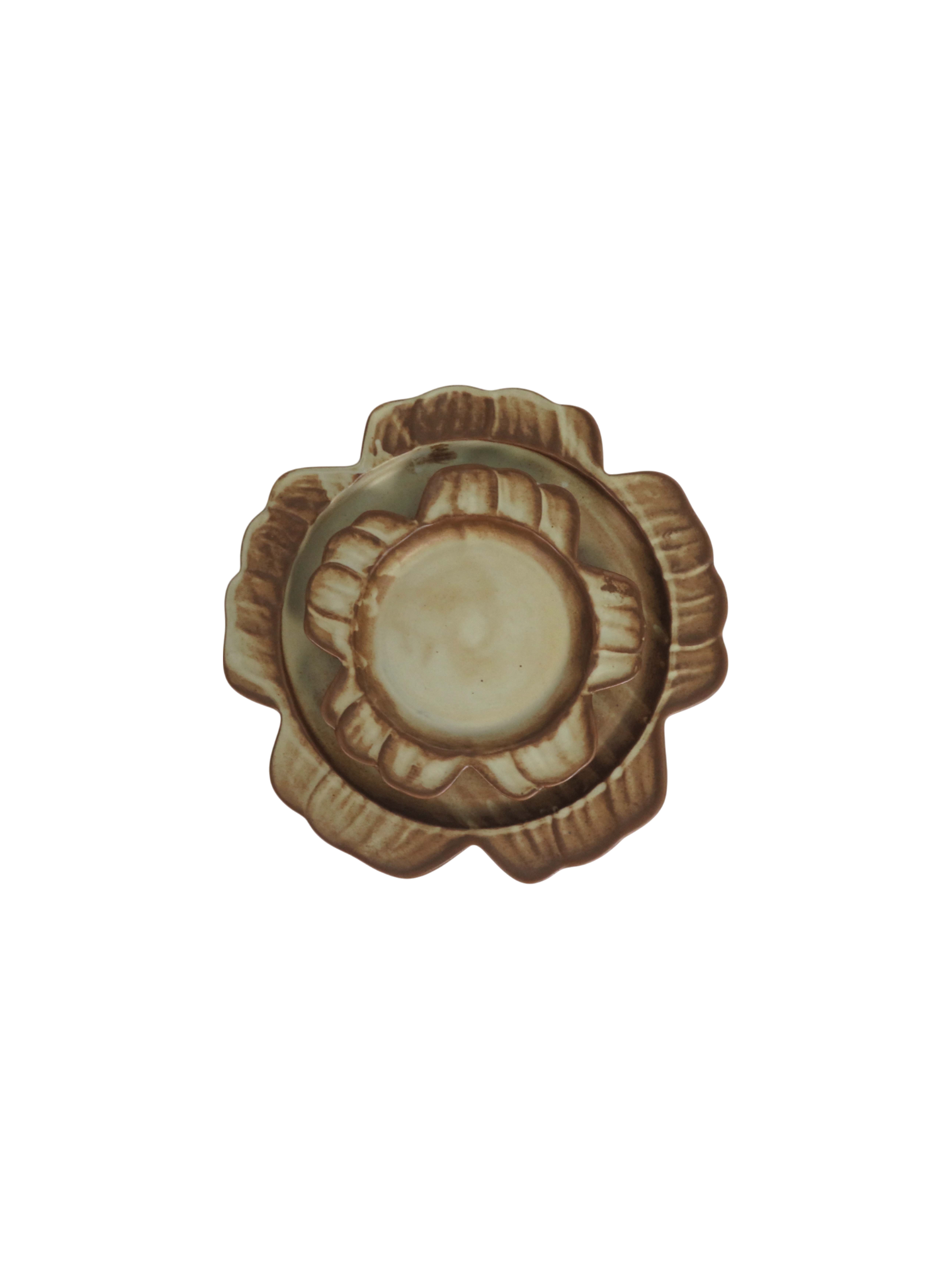 Rustic Flower Plates