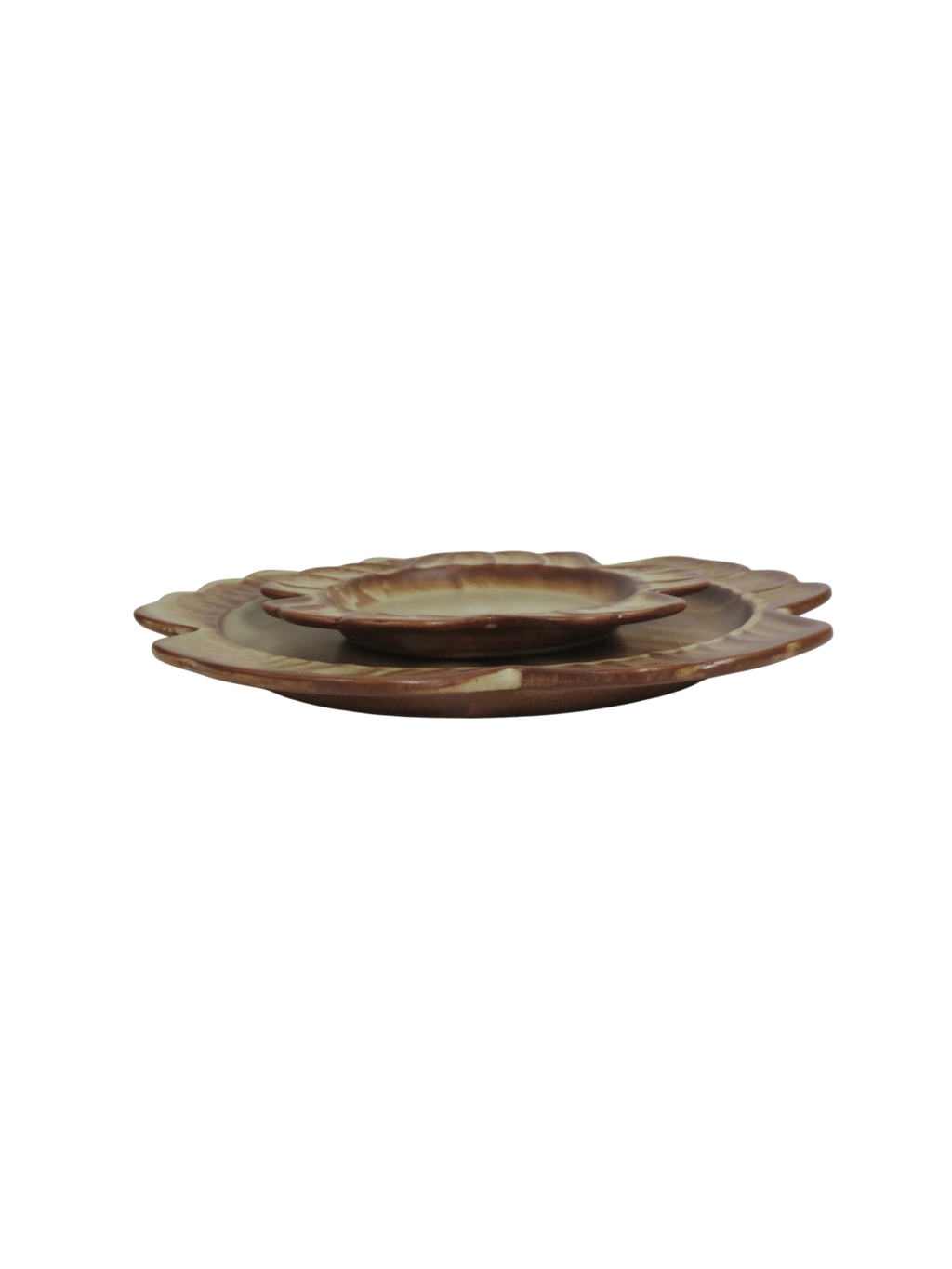 Rustic Flower Plates