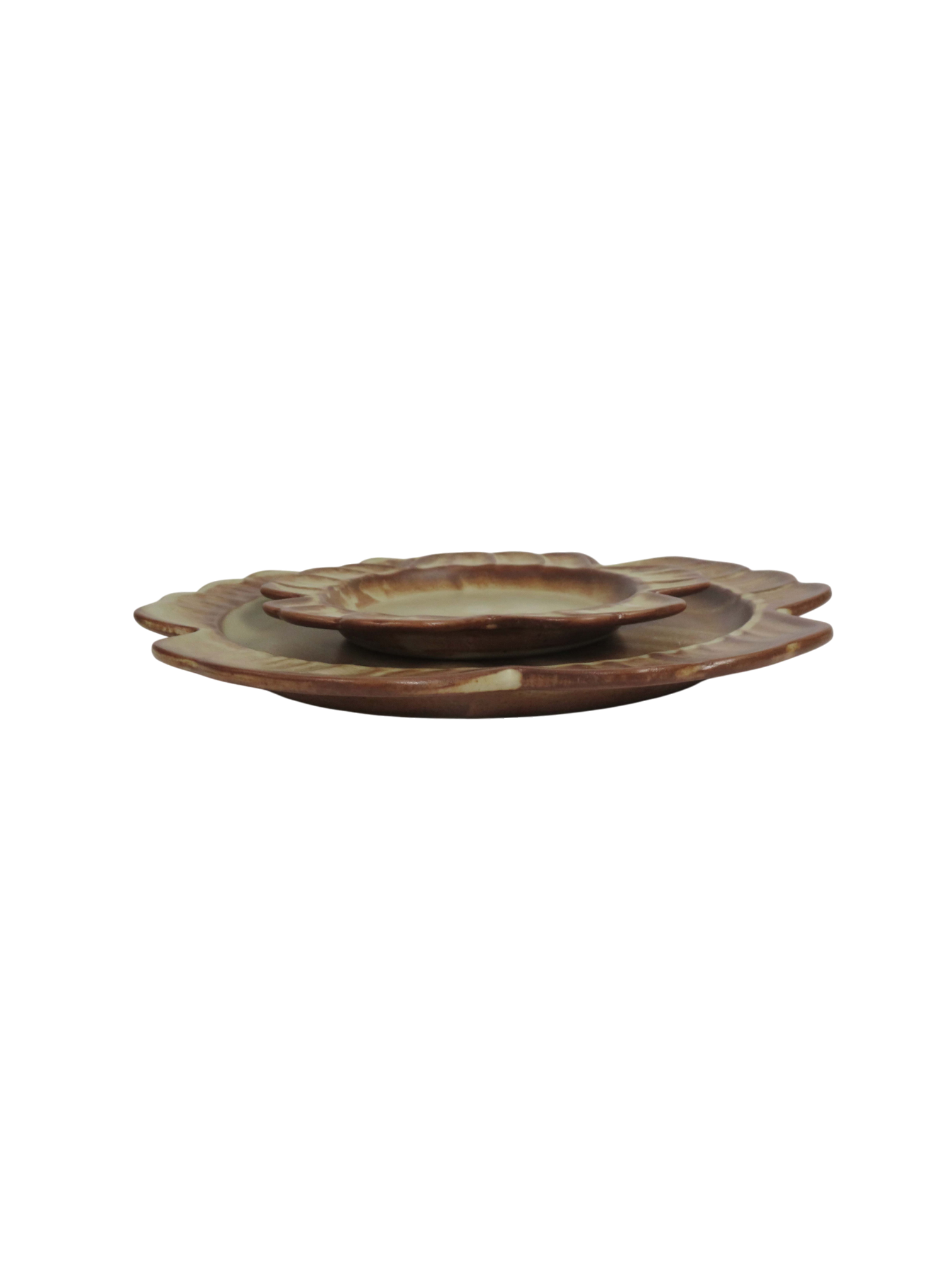 Rustic Flower Plates