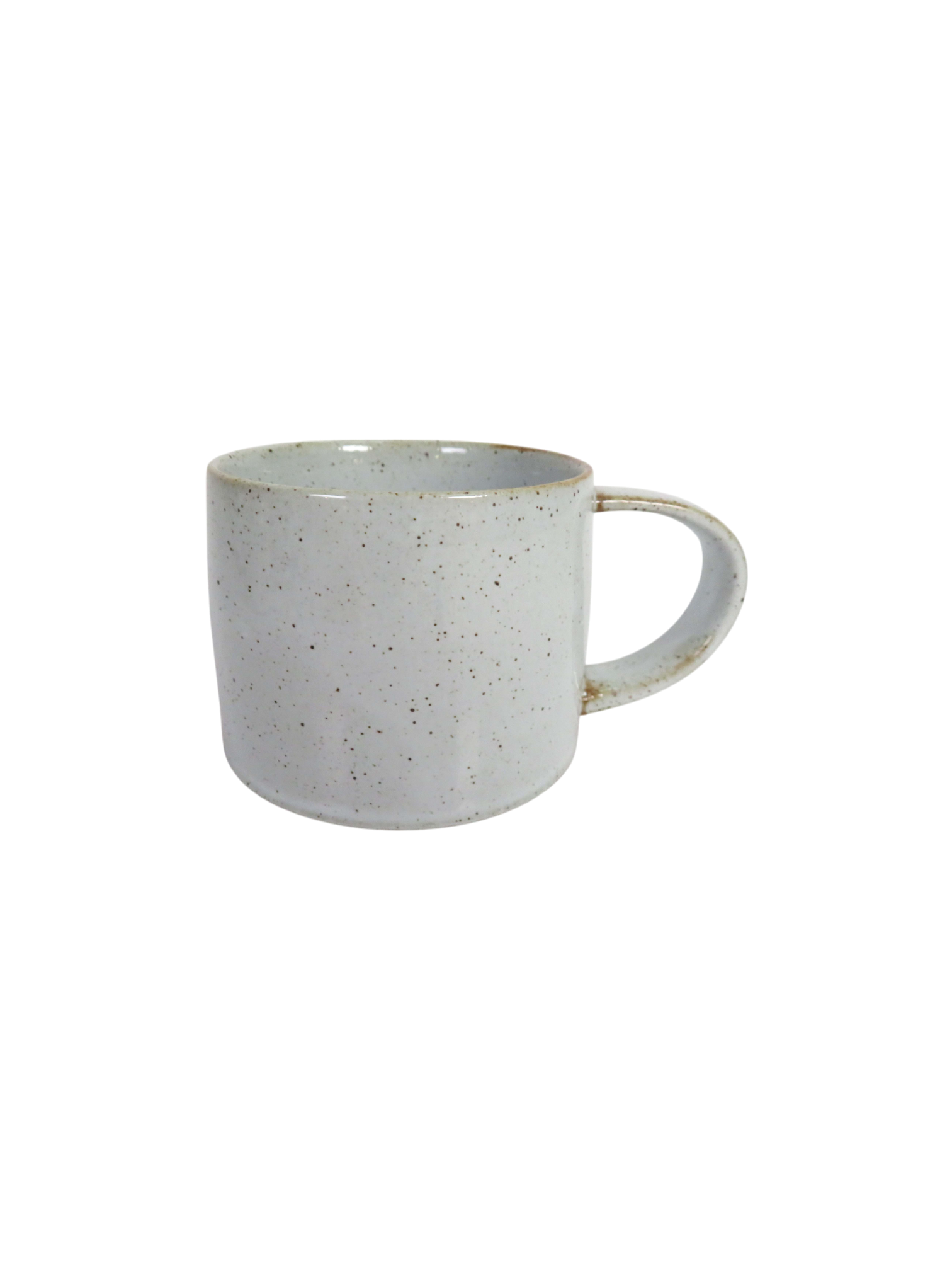 Reactive Glaze Latte Mug in White