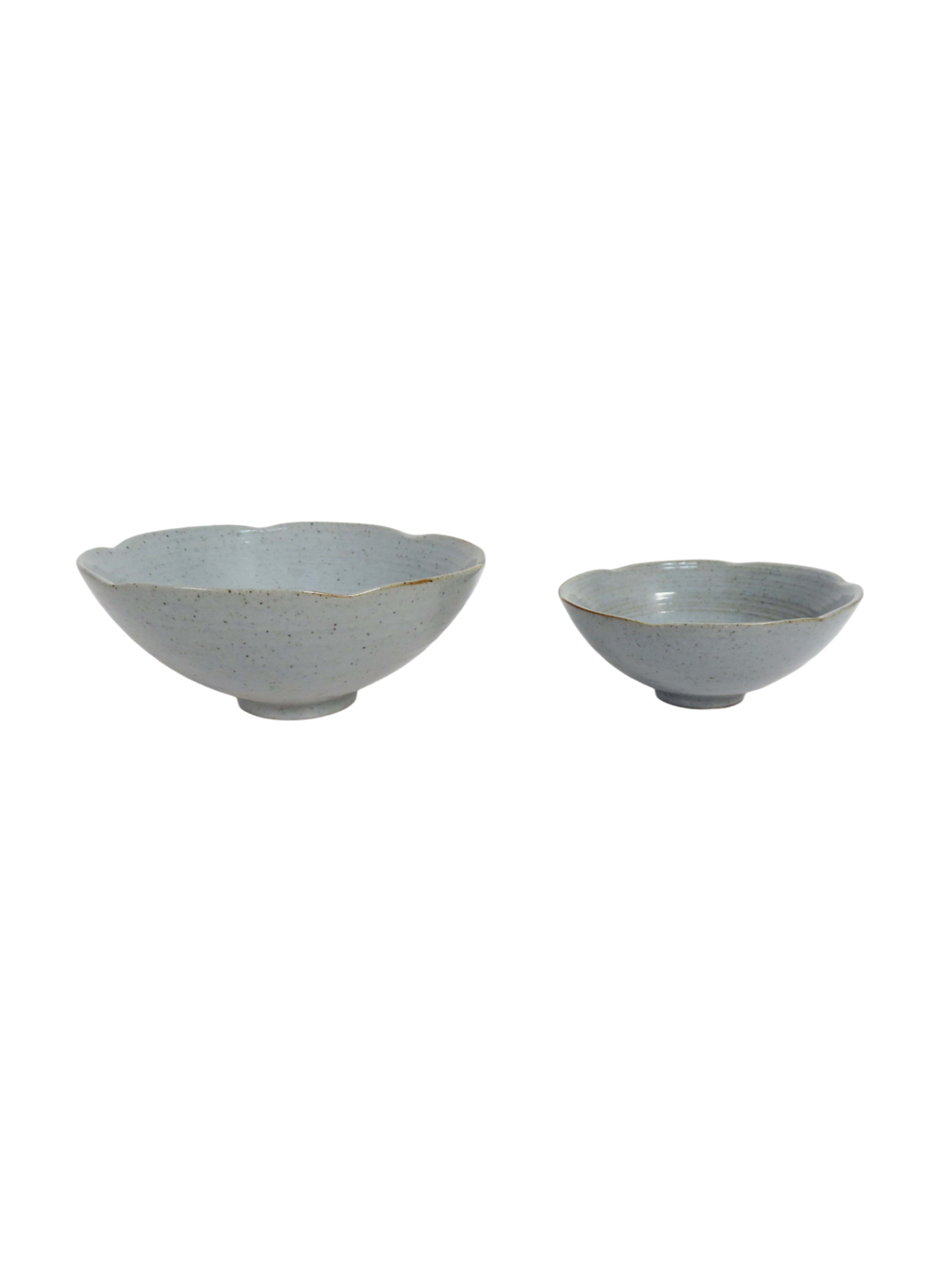 Reactive Glaze Petal Bowl Set