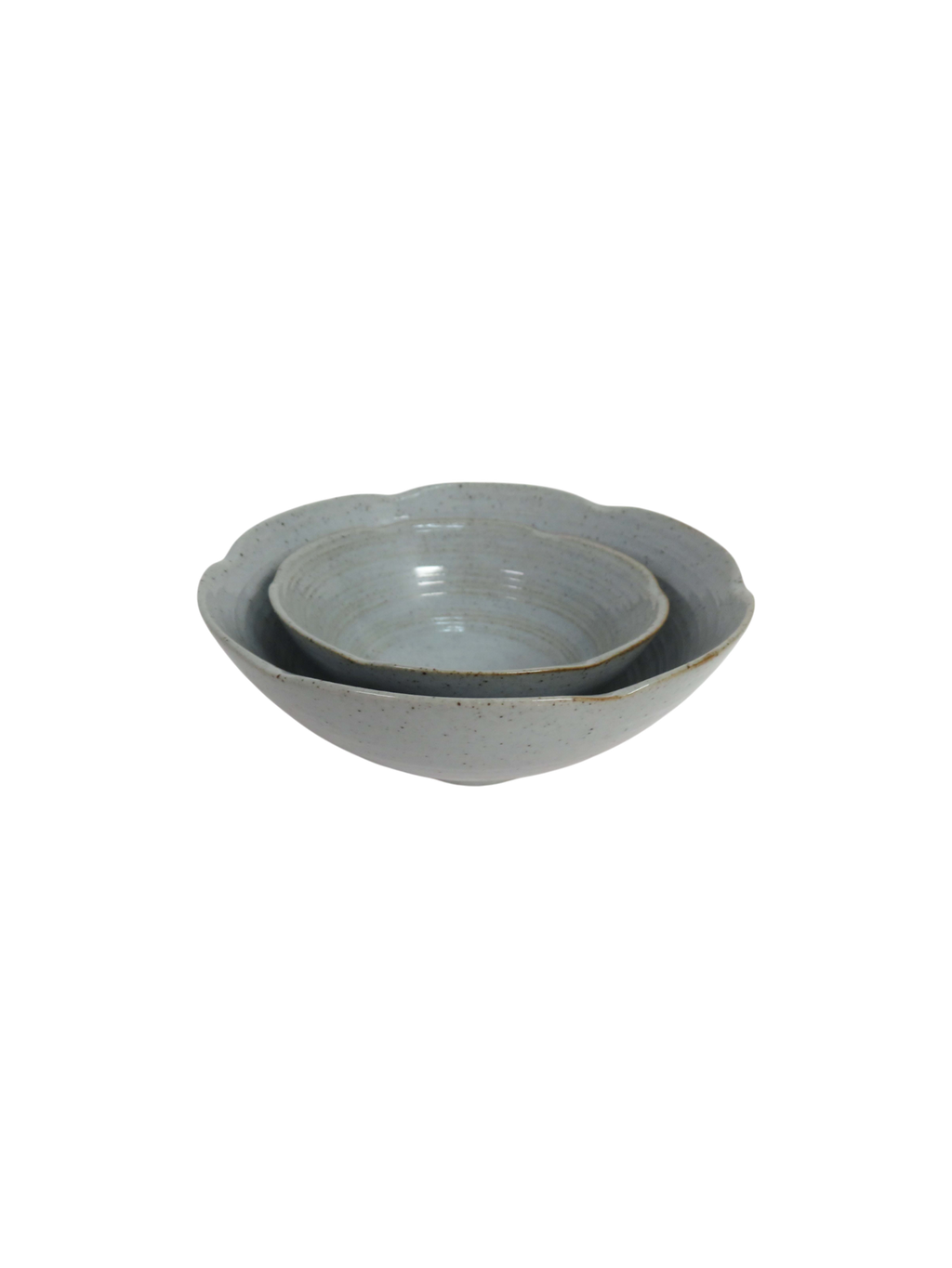 Reactive Glaze Petal Bowl Set