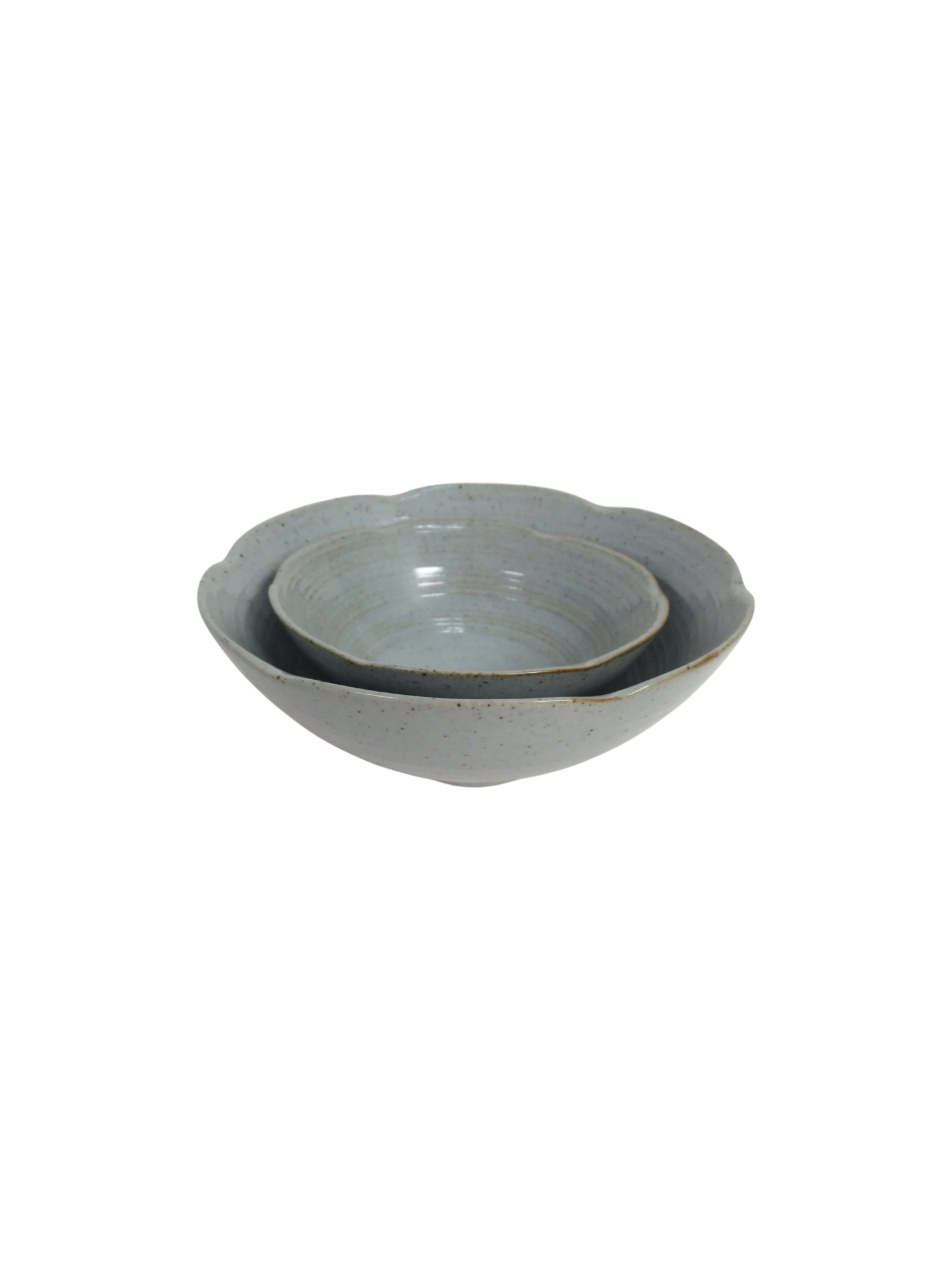 Reactive Glaze Petal Bowl Set