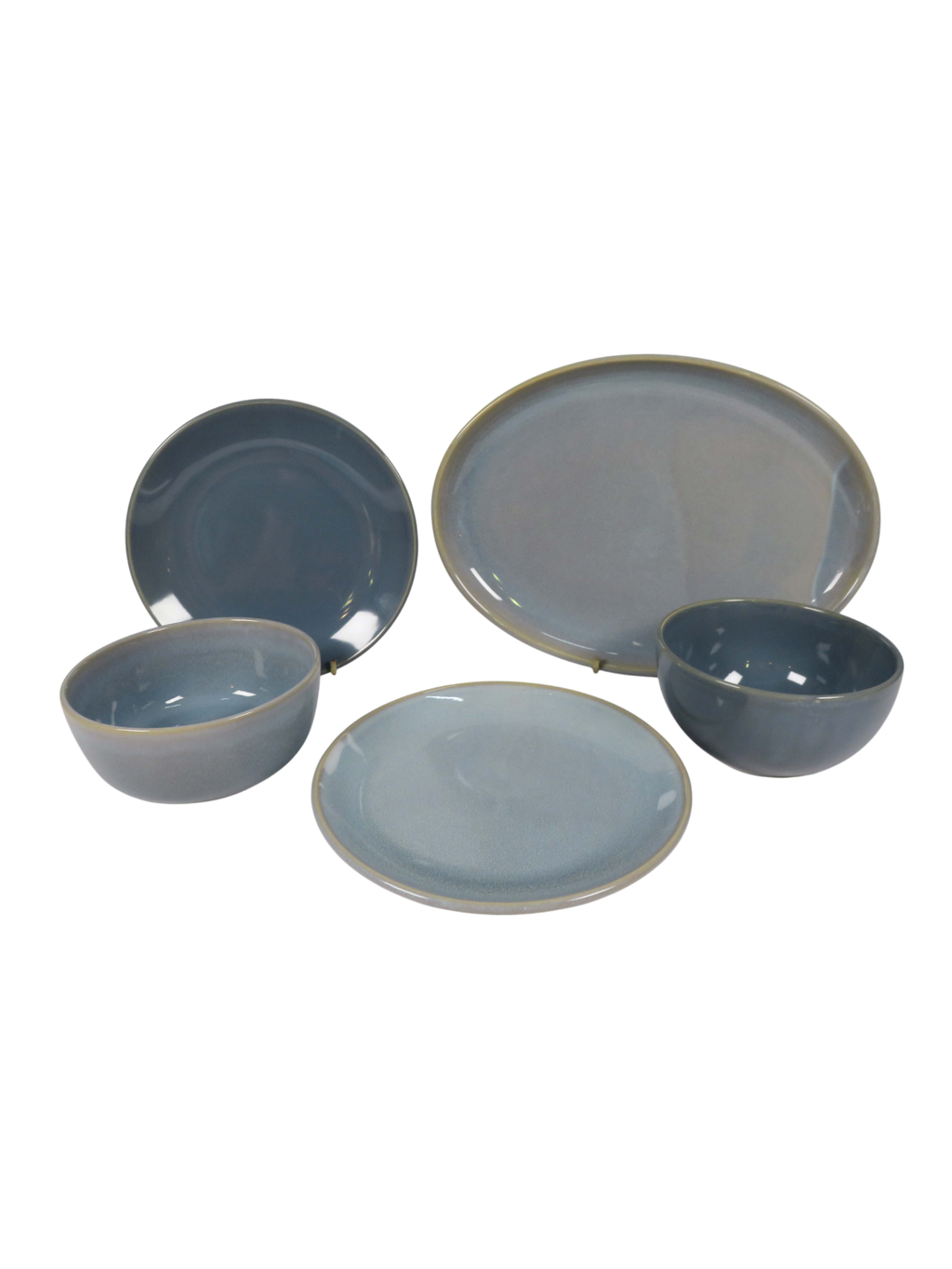 Renmark Reactive Glaze Dinner Set - Blue