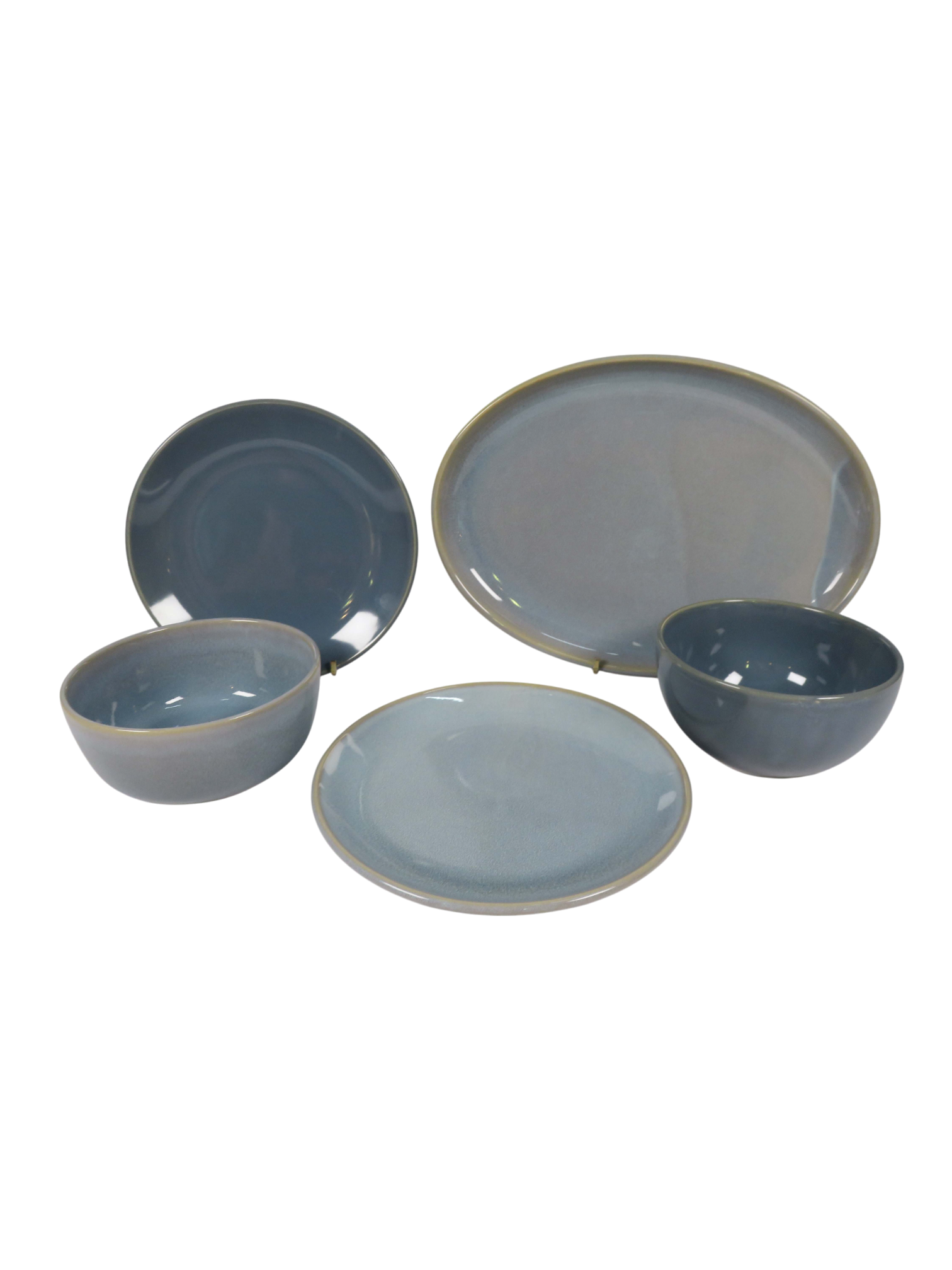 Renmark Reactive Glaze Dinner Set - Blue