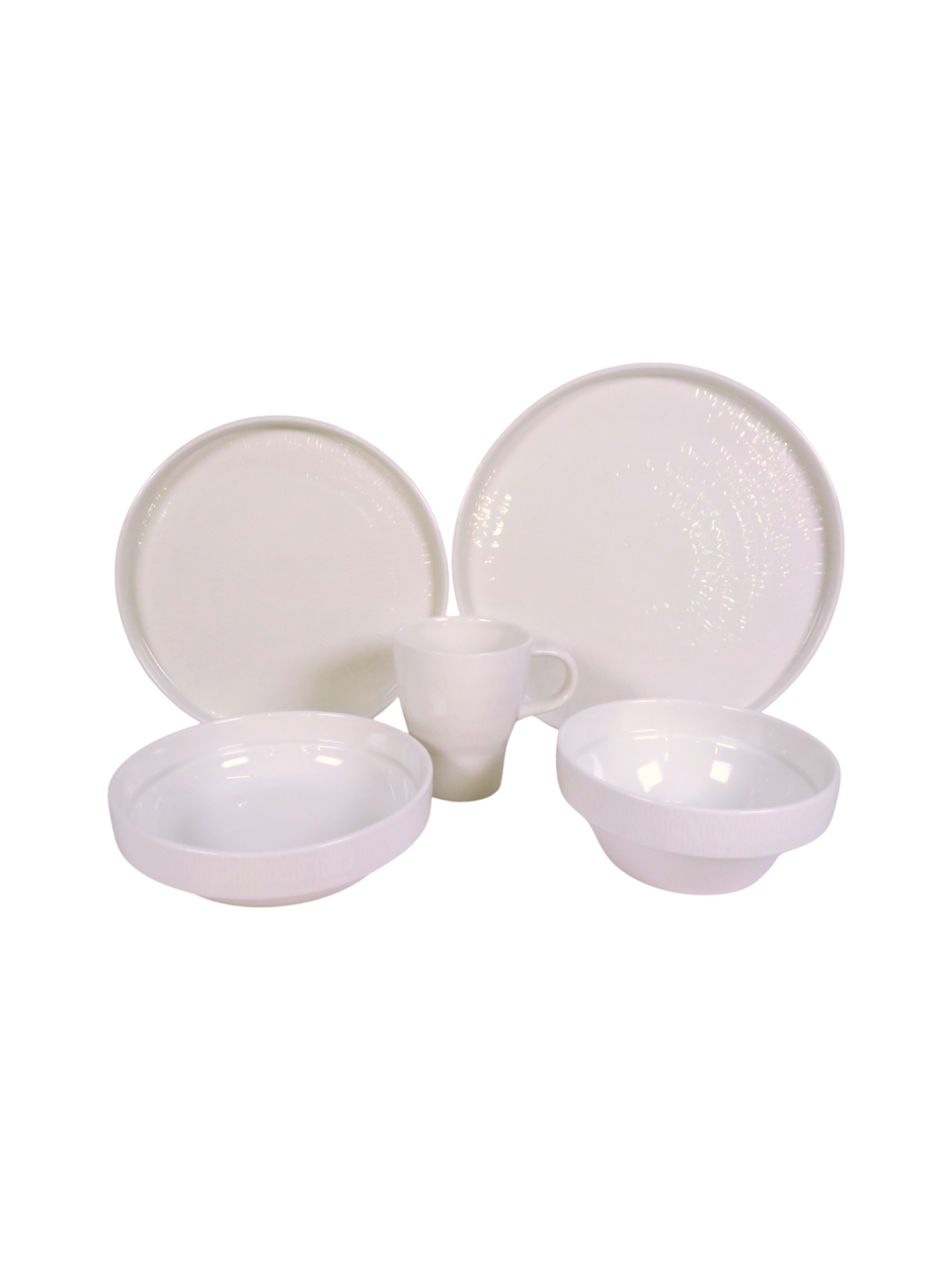 Reactive Glaze Blanc Dinnerware Set