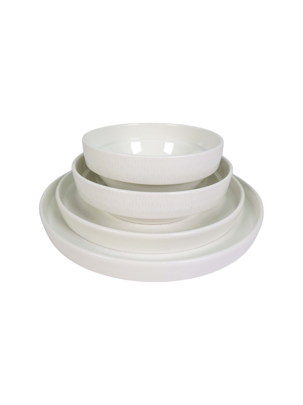 Reactive Glaze Blanc Dinnerware Set