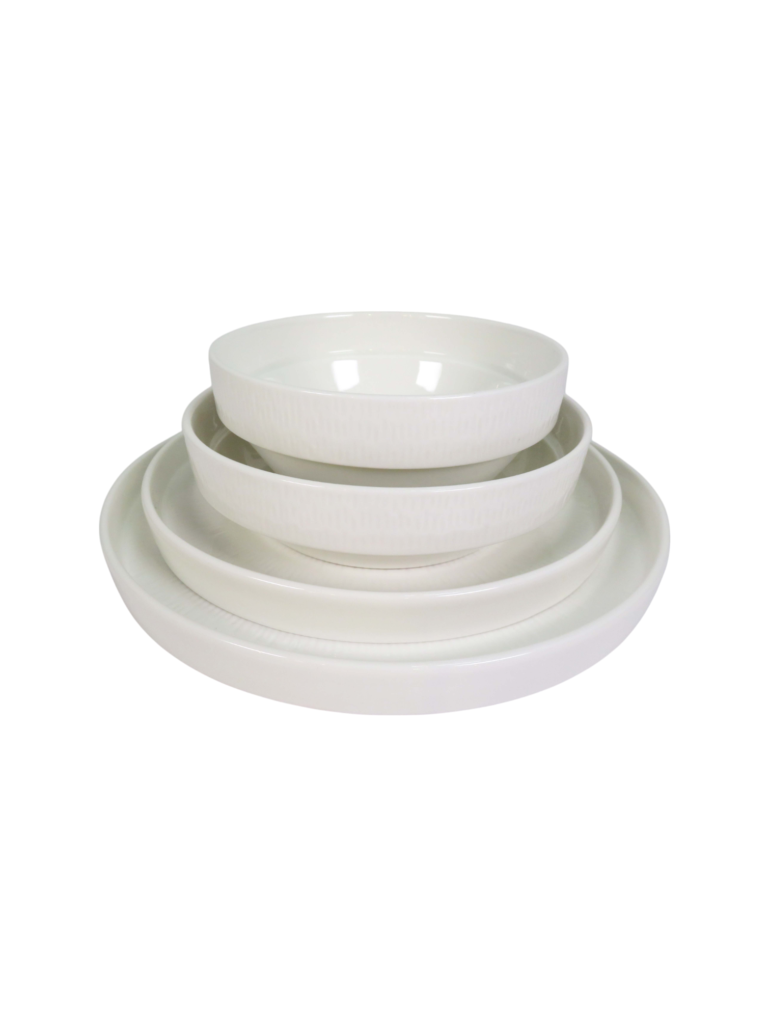 Reactive Glaze Blanc Dinnerware Set