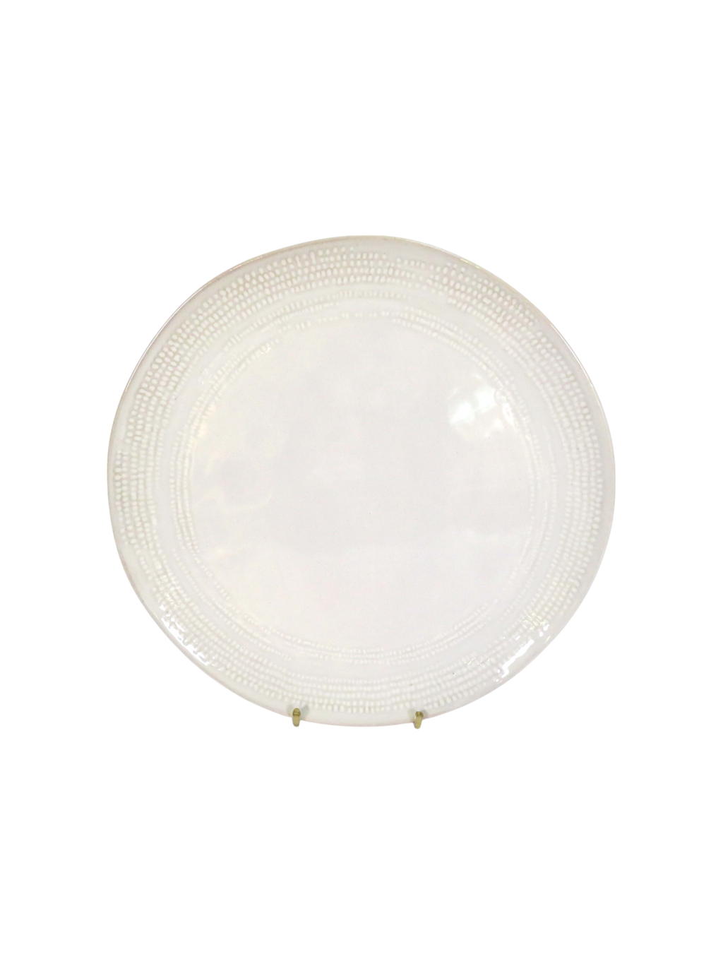 Grain Dinner Plate - White