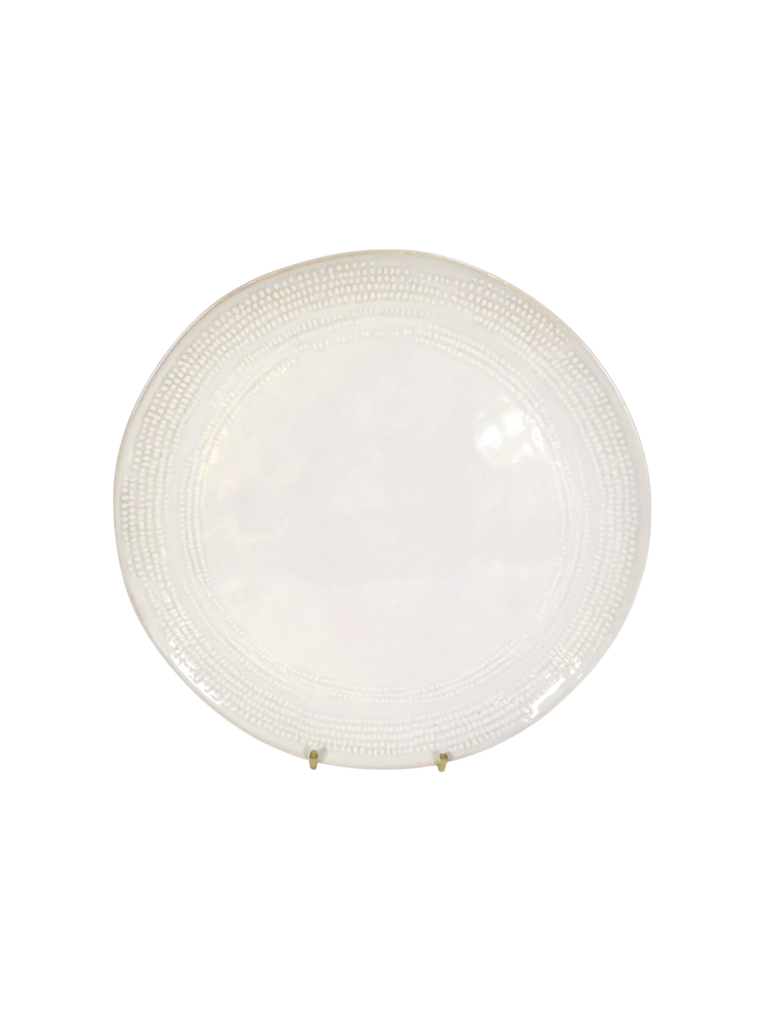 Grain Dinner Plate - White