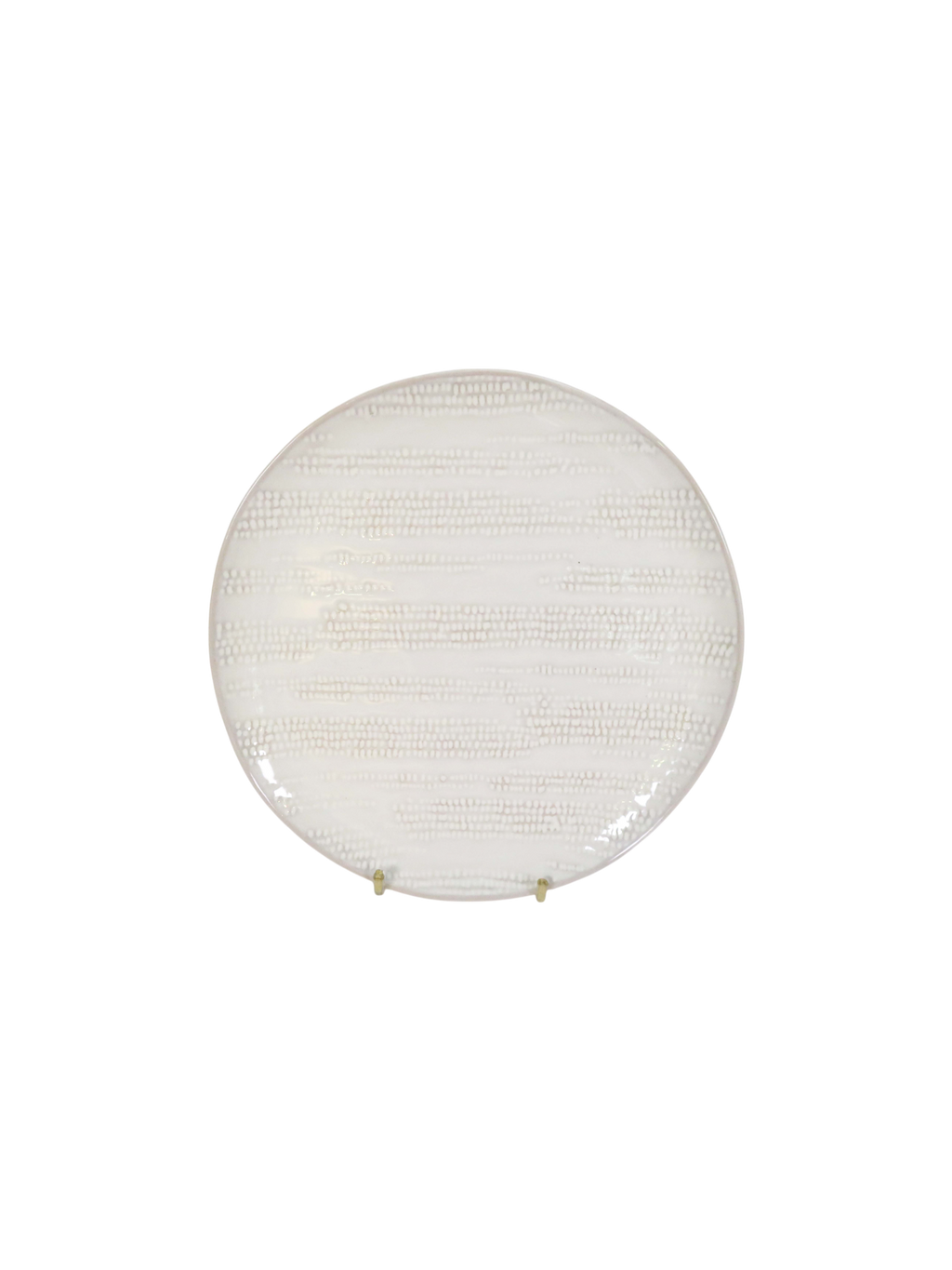 Grain Dinner Plate - White