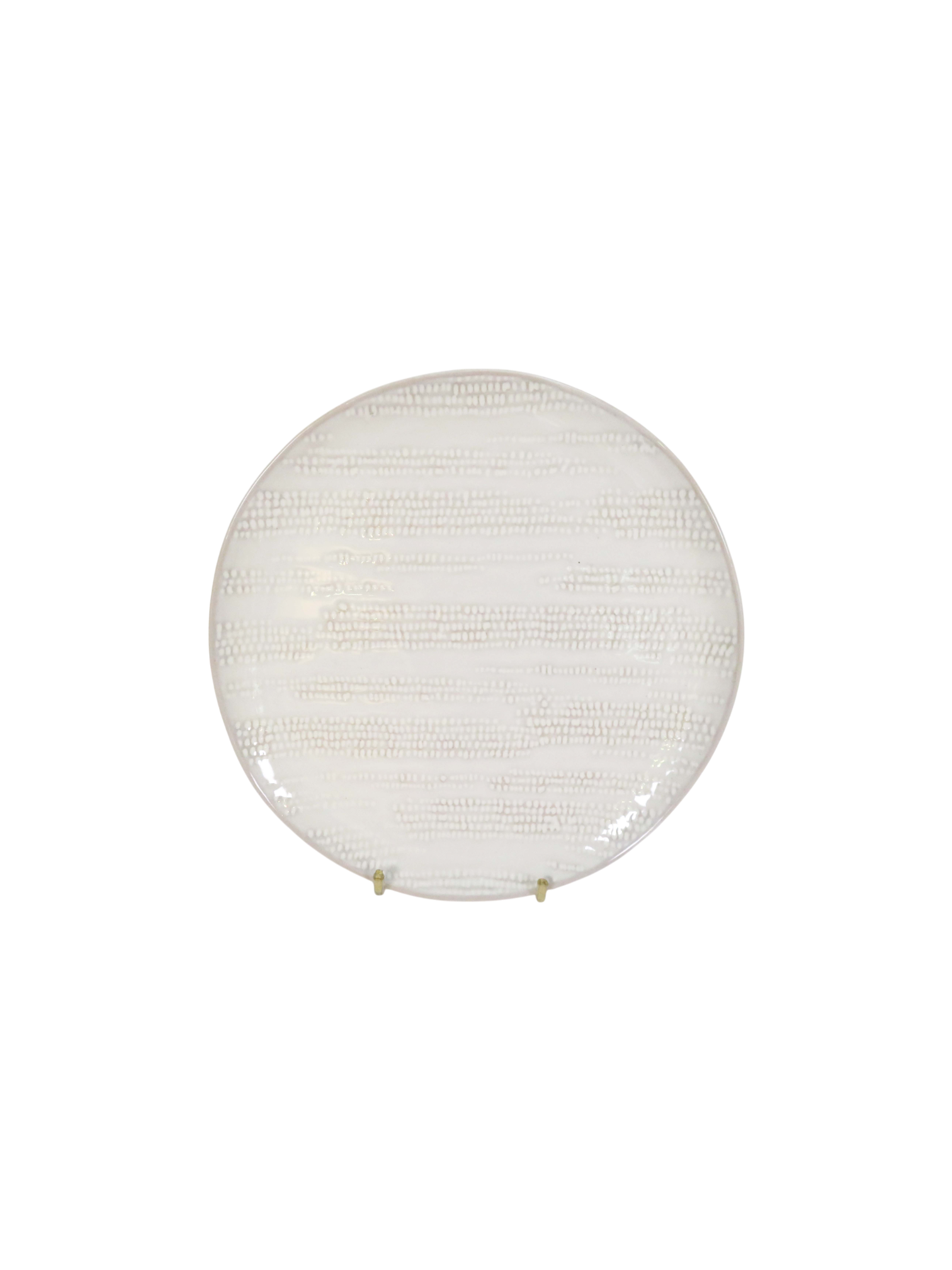 Grain Dinner Plate - White
