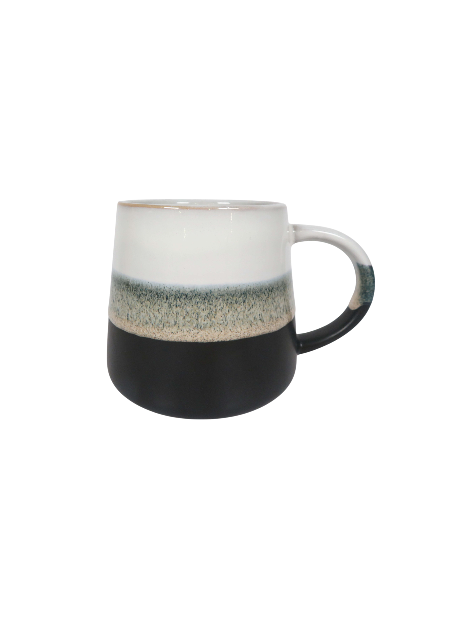 Reactive Glaze Midnight Green Wiped Edge Mug