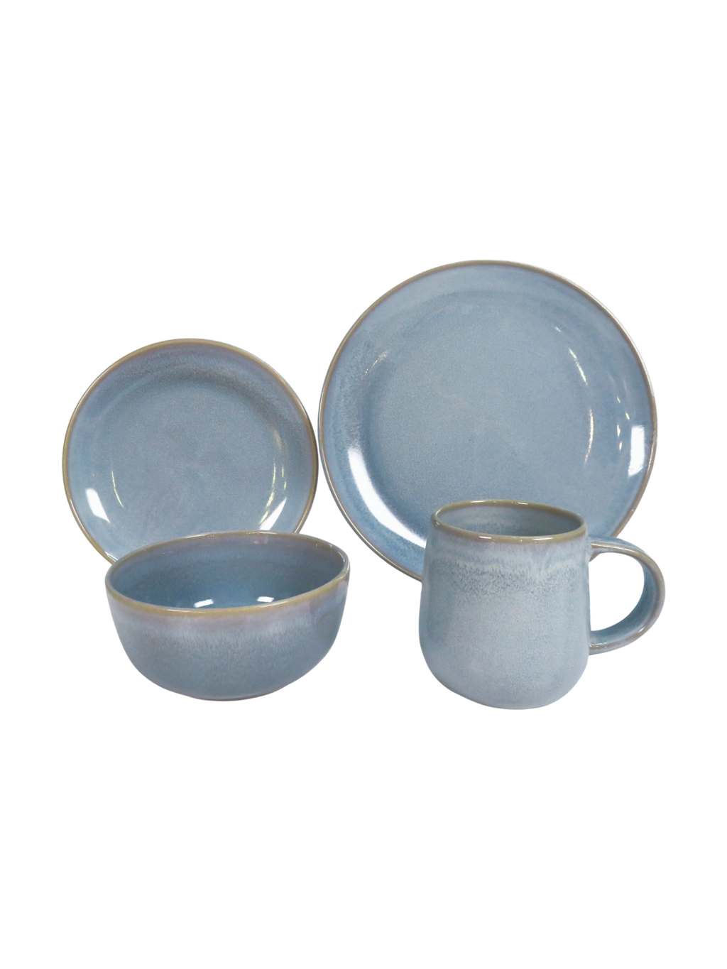 Devonport Reactive Glaze Dinner Set - Blue