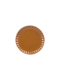 Scalloped Side Plate - Rust