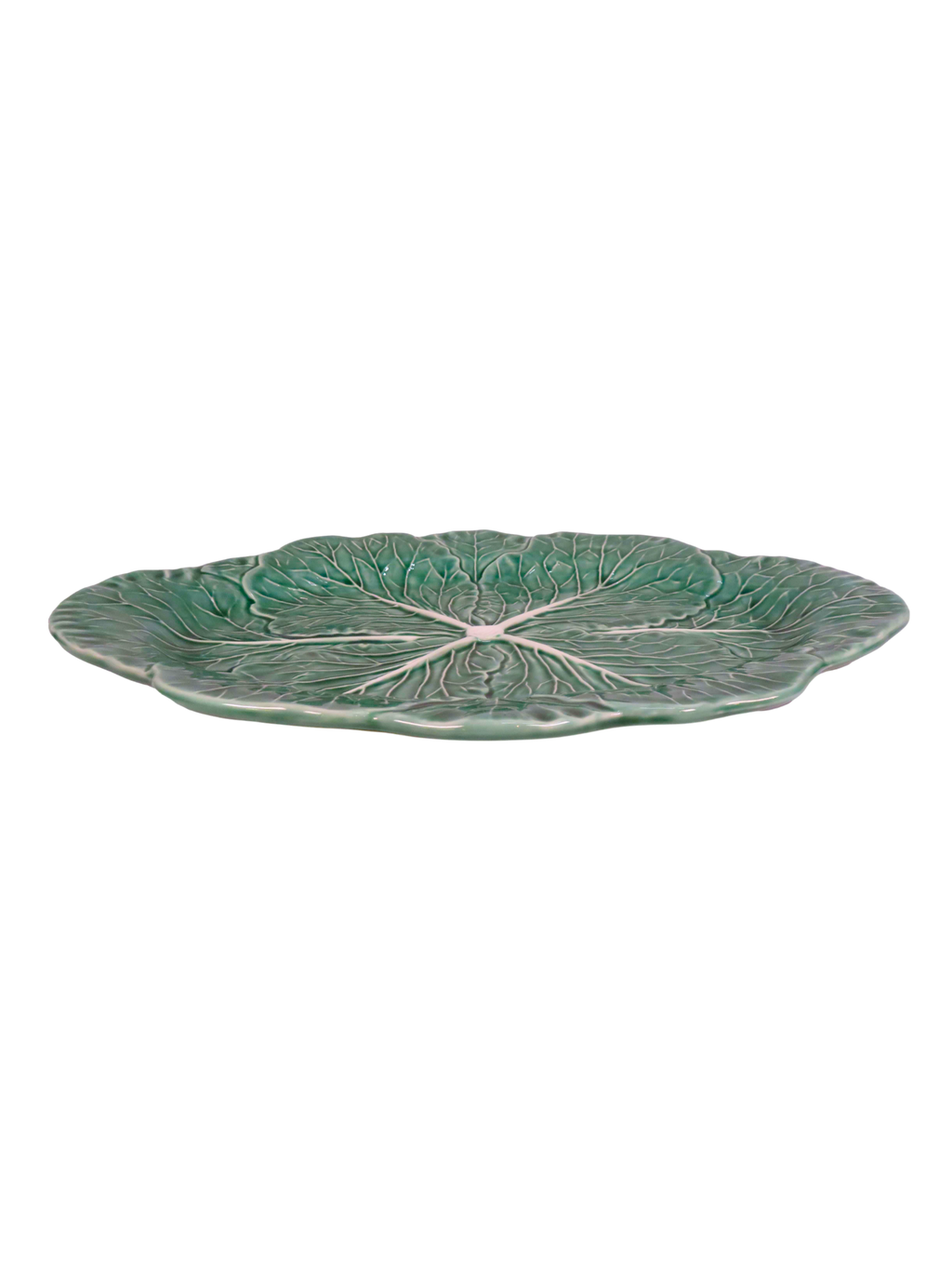Cabbage Oval Serving Platter - Green