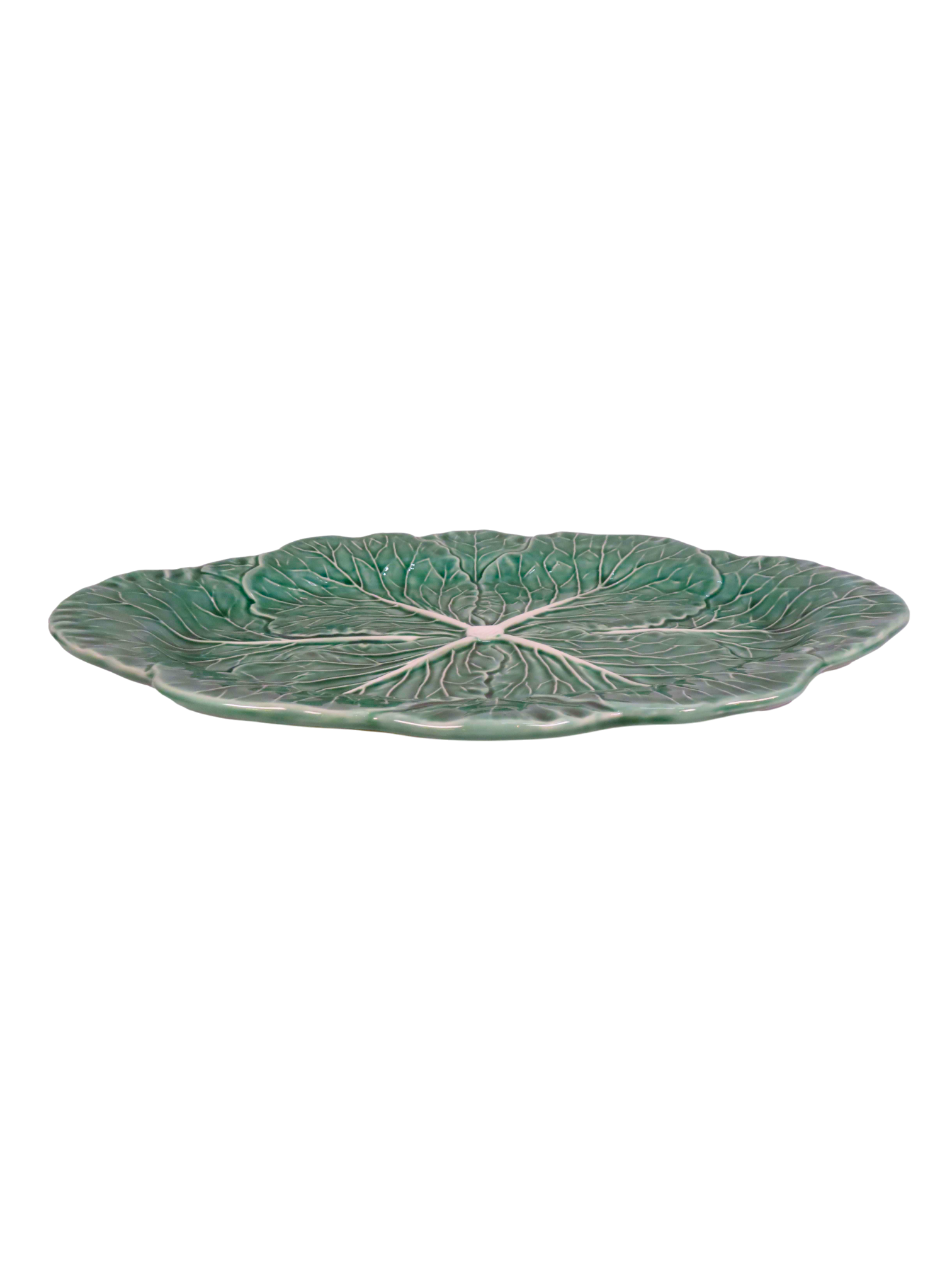 Cabbage Oval Serving Platter - Green