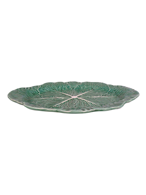 Cabbage Oval Serving Platter - Green