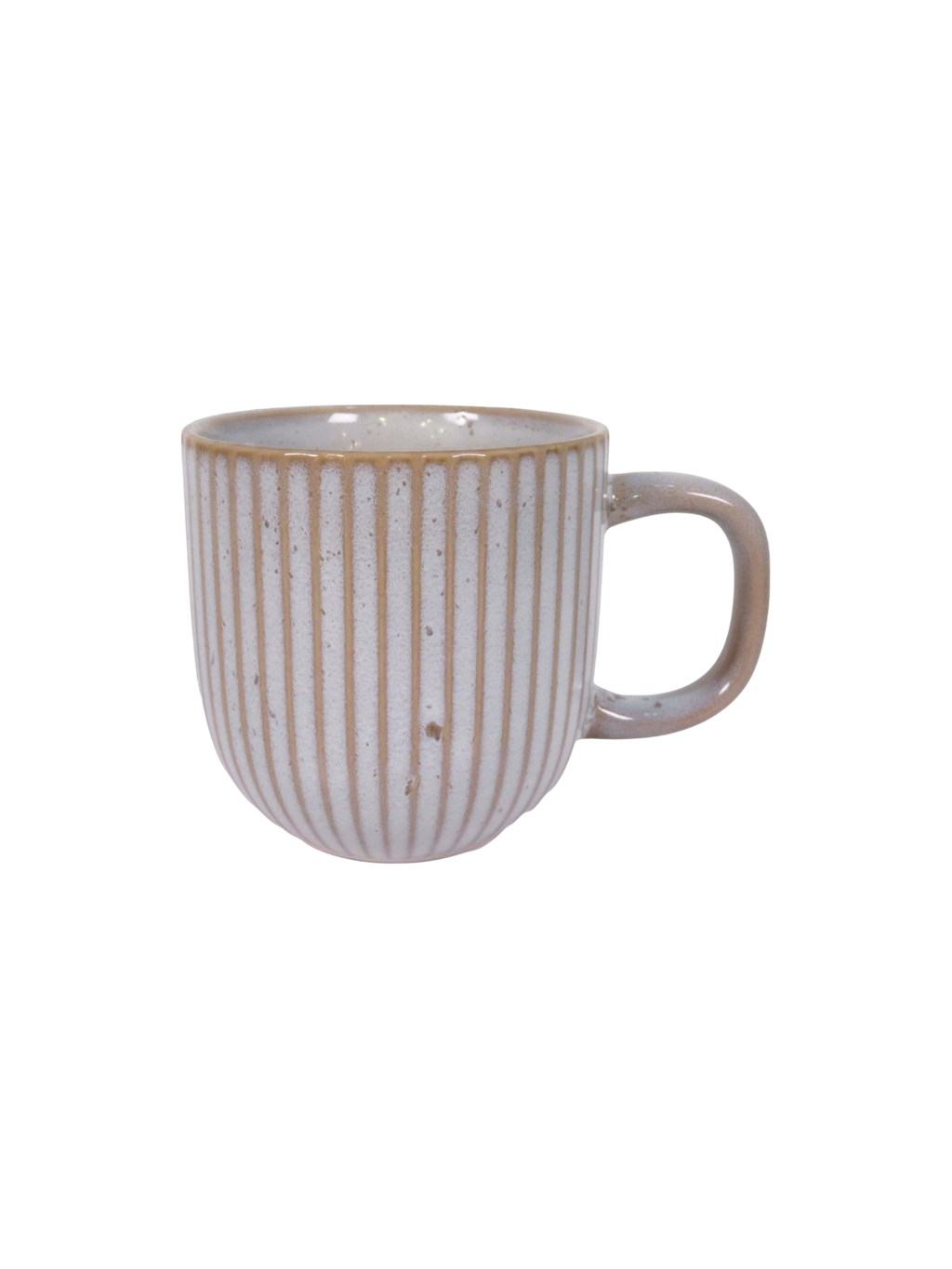 Reactive Glaze Striped Edge Hug Mug