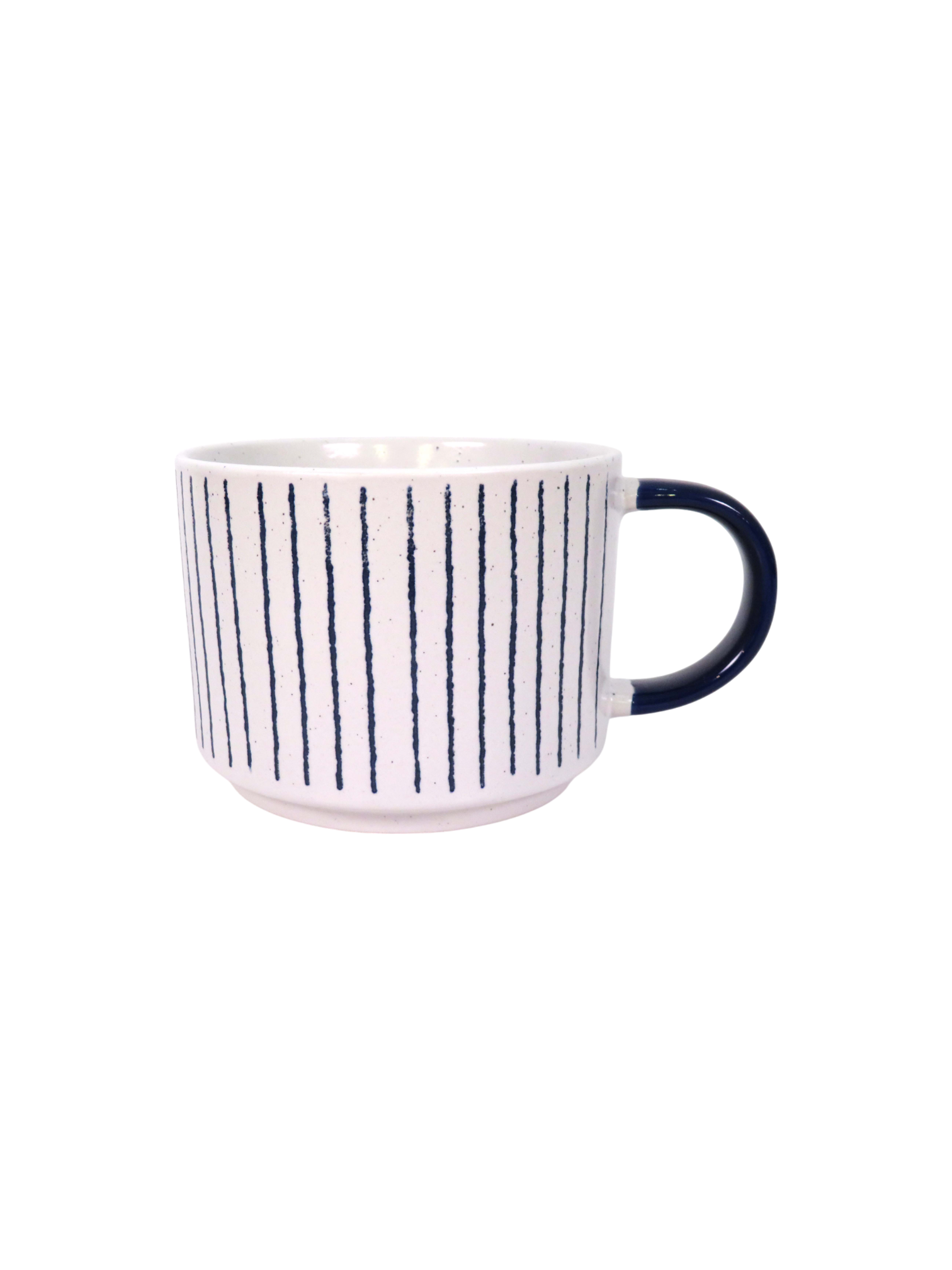 Reactive Glaze Vertical Striped Mug