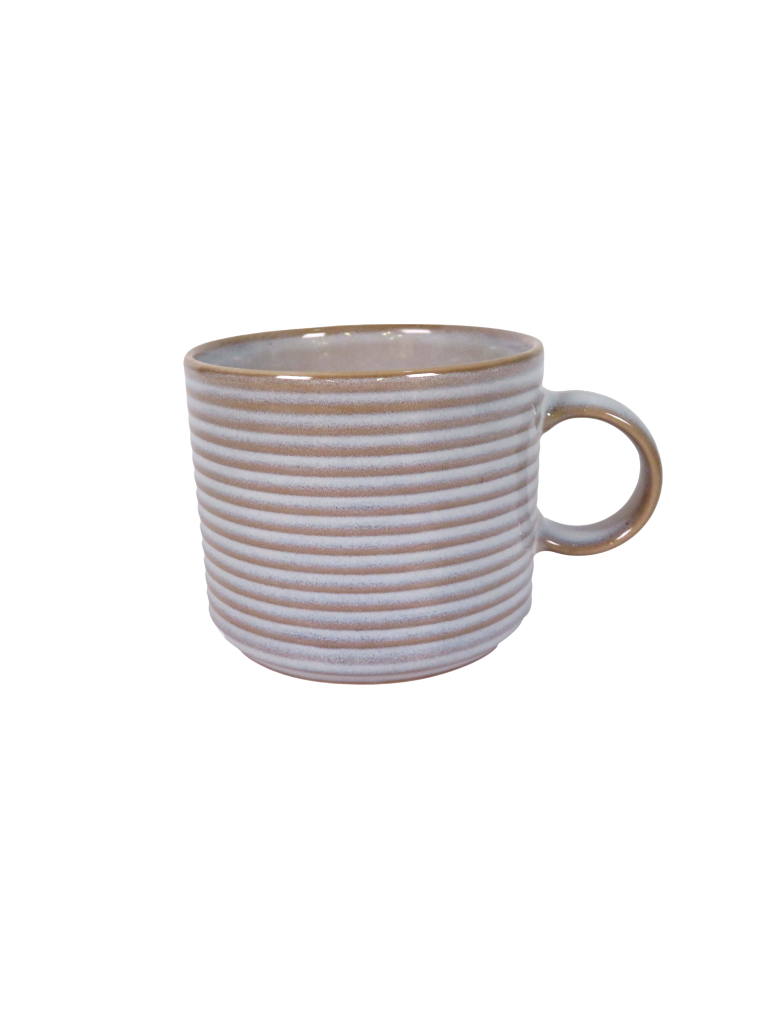 Reactive Glaze Striped Edge Mug