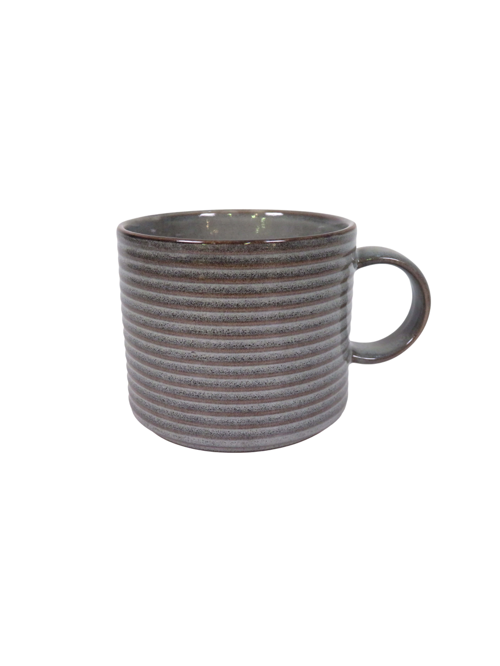Reactive Glaze Striped Edge Mug