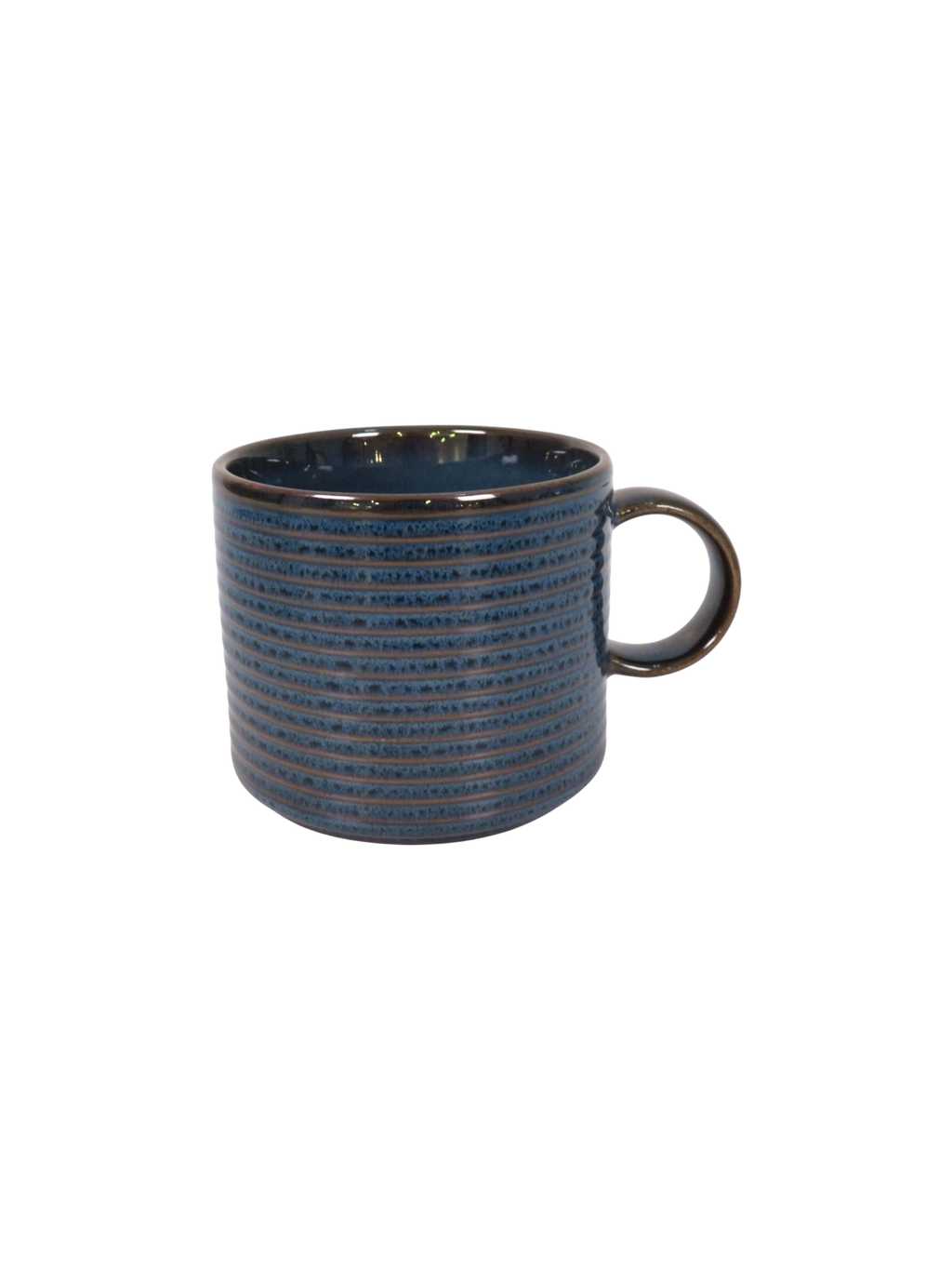 Reactive Glaze Striped Edge Mug