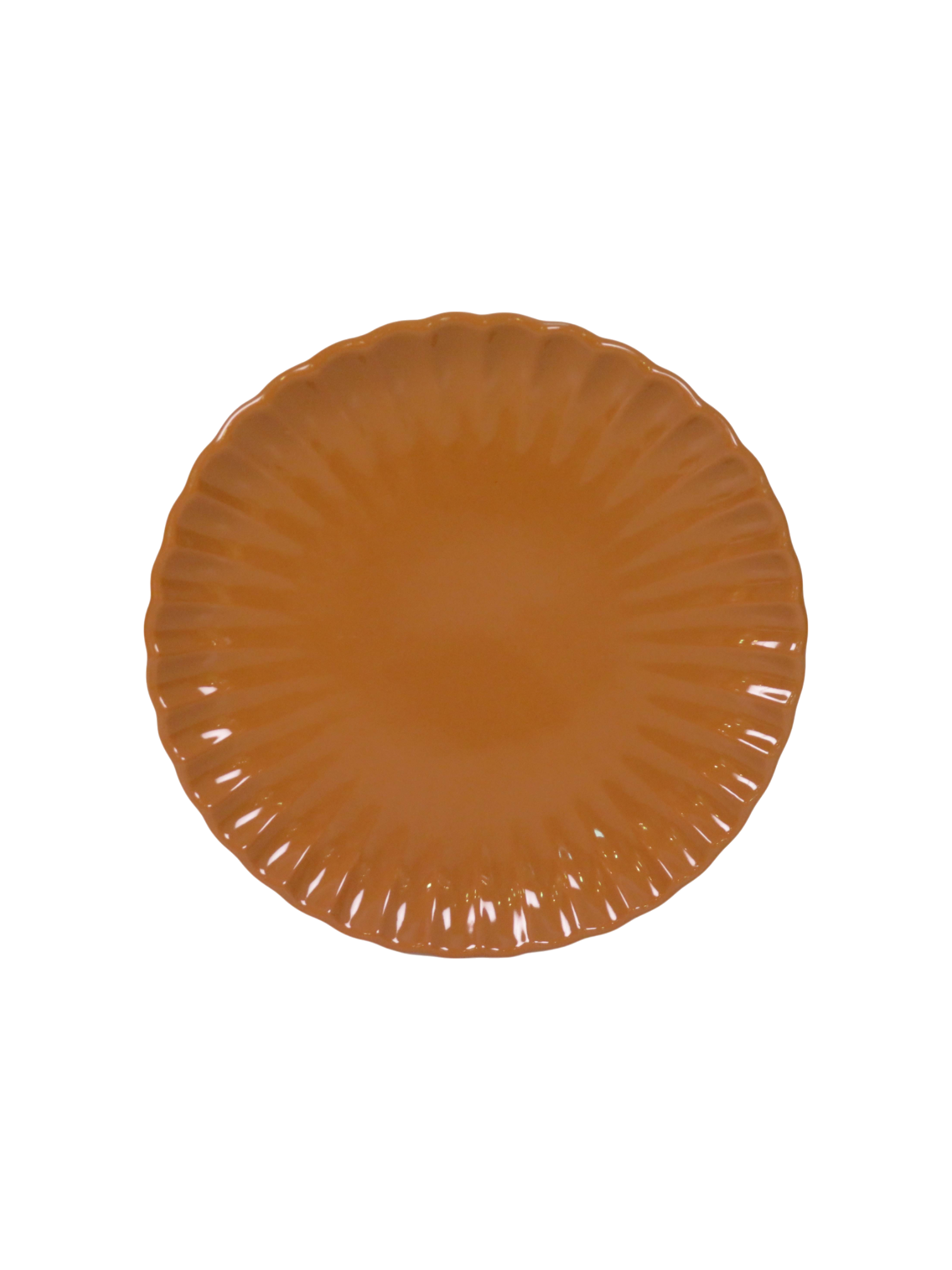 Scallop Dinner Plate - Rust