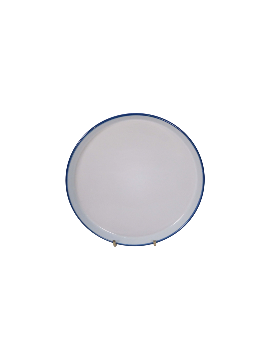 Blue Trimmed Dinner Set - White