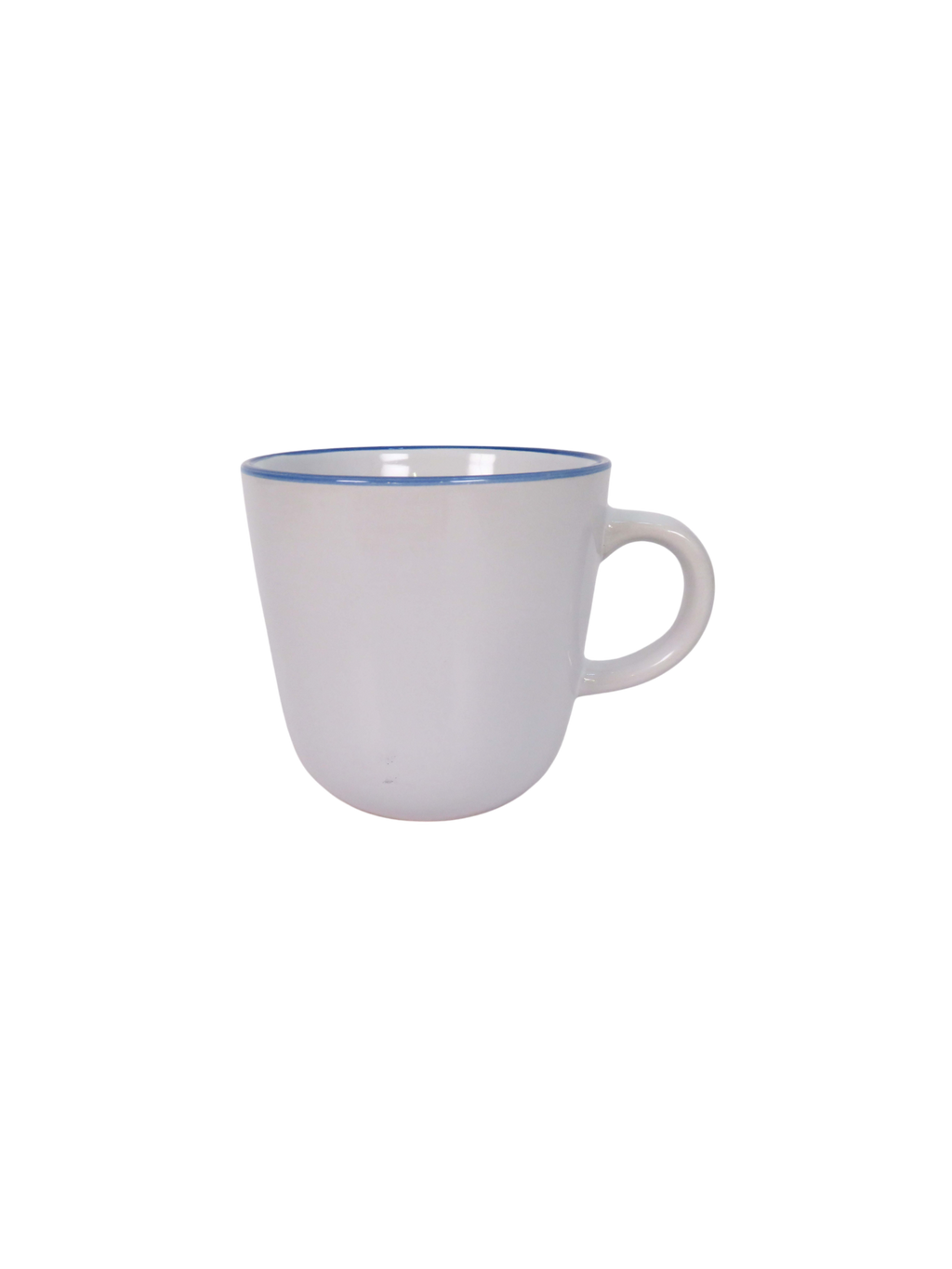 Blue Trimmed Dinner Set - White