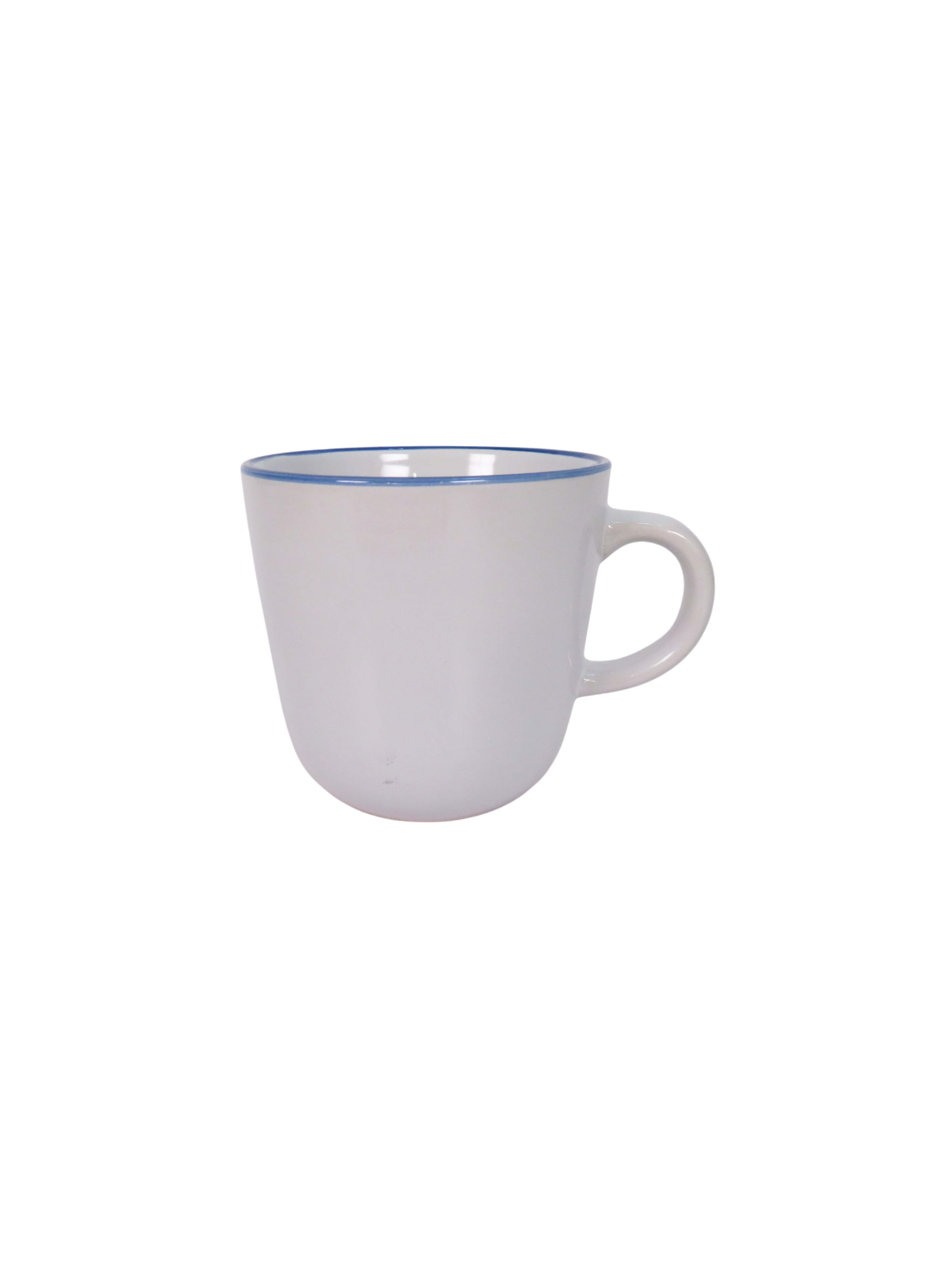 Blue Trimmed Dinner Set - White