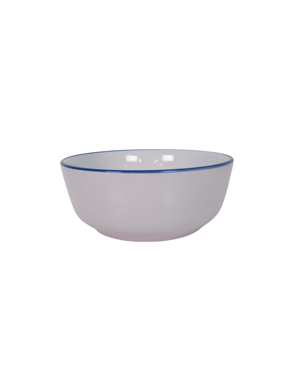 Blue Trimmed Dinner Set - White