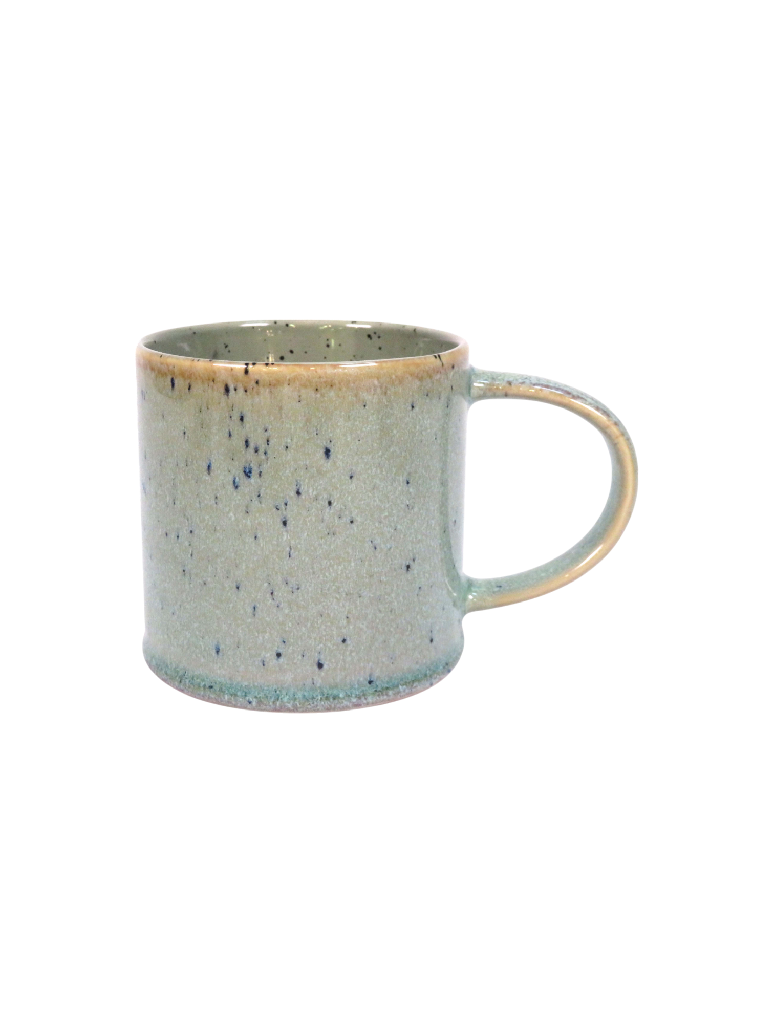 Reactive Glaze Speckle Mug in Green