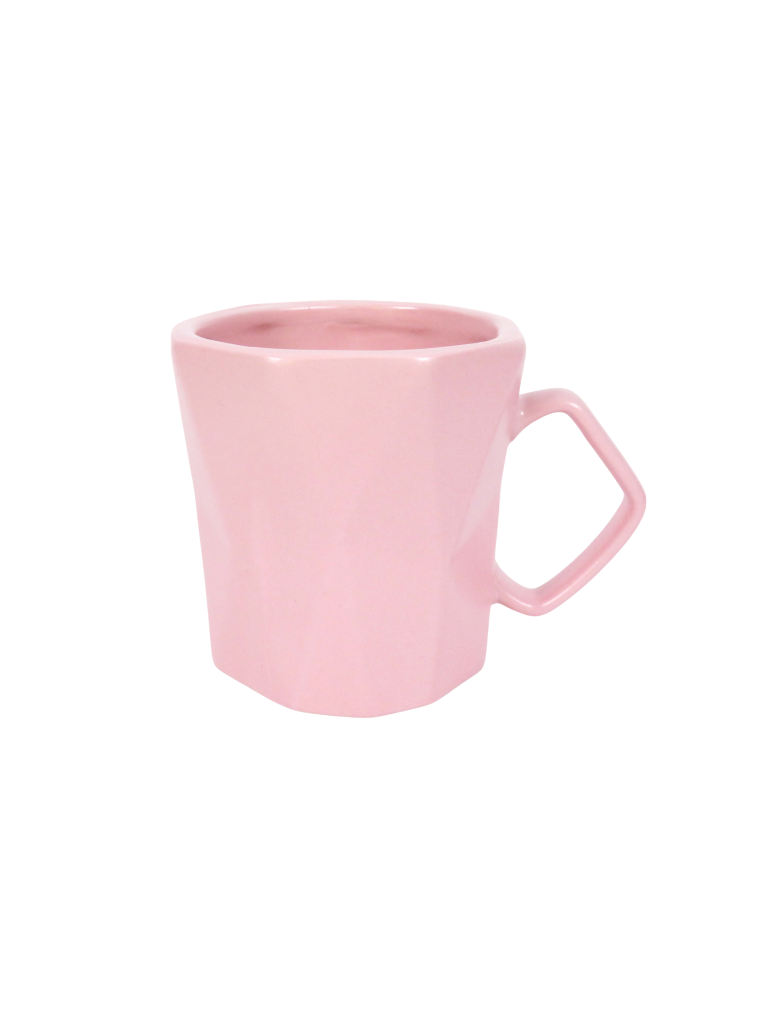 Geometric Coffee Mug in Pink
