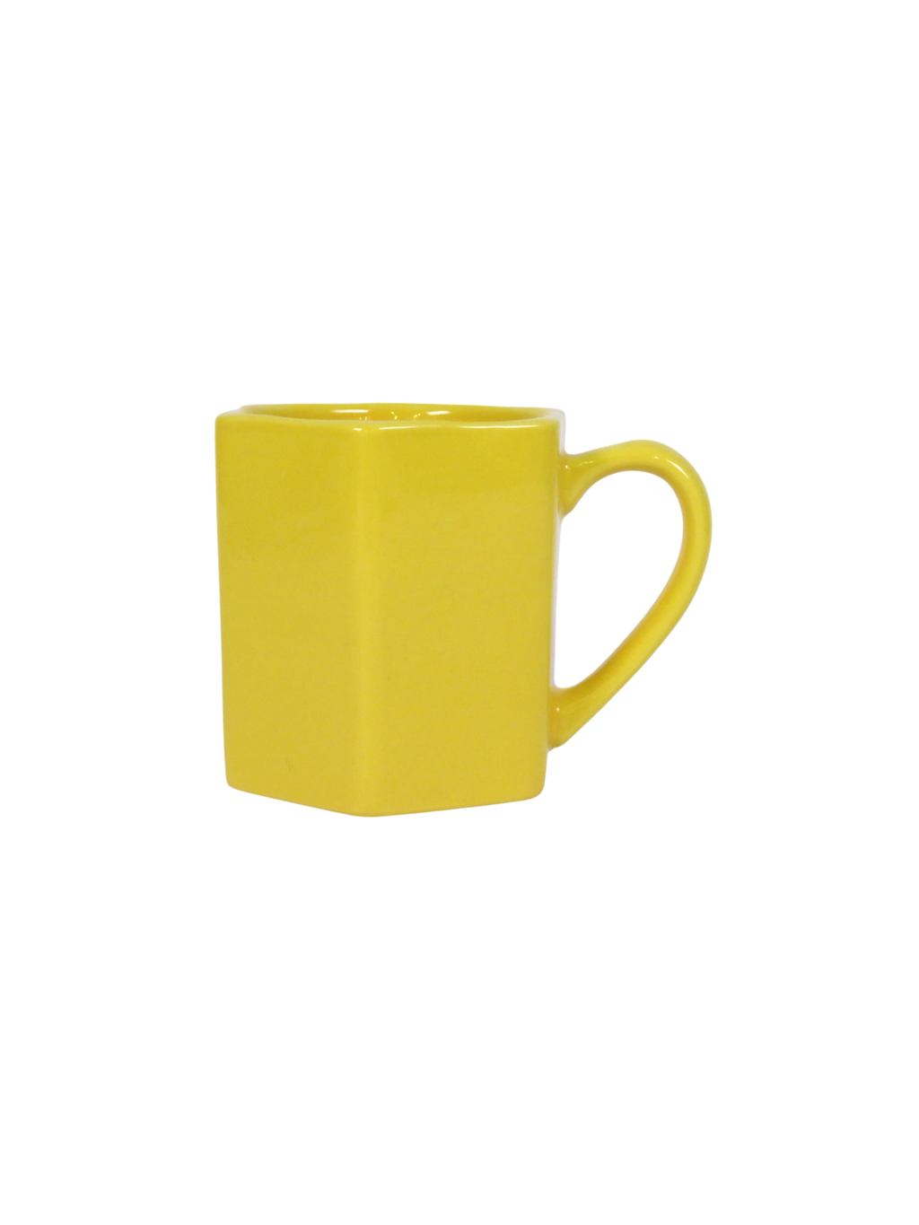 Hexagon Coffee Mug in Yellow