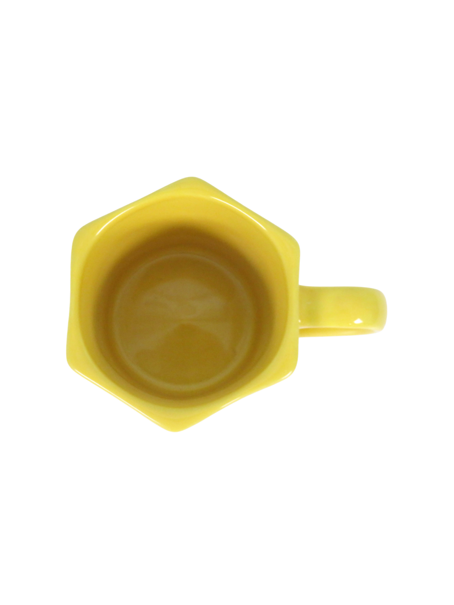 Hexagon Coffee Mug in Yellow