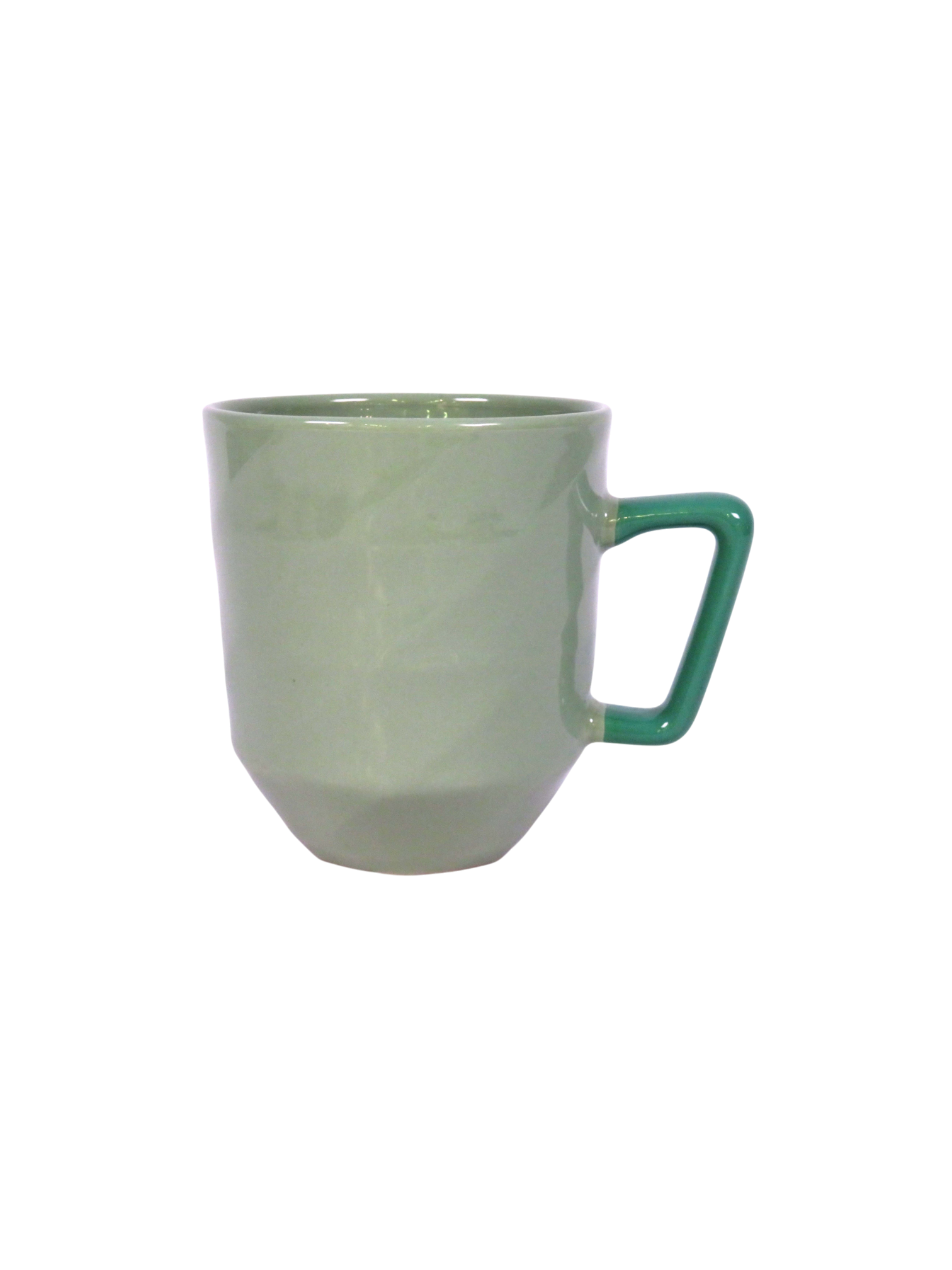 Geometric Coffee Mug in Green
