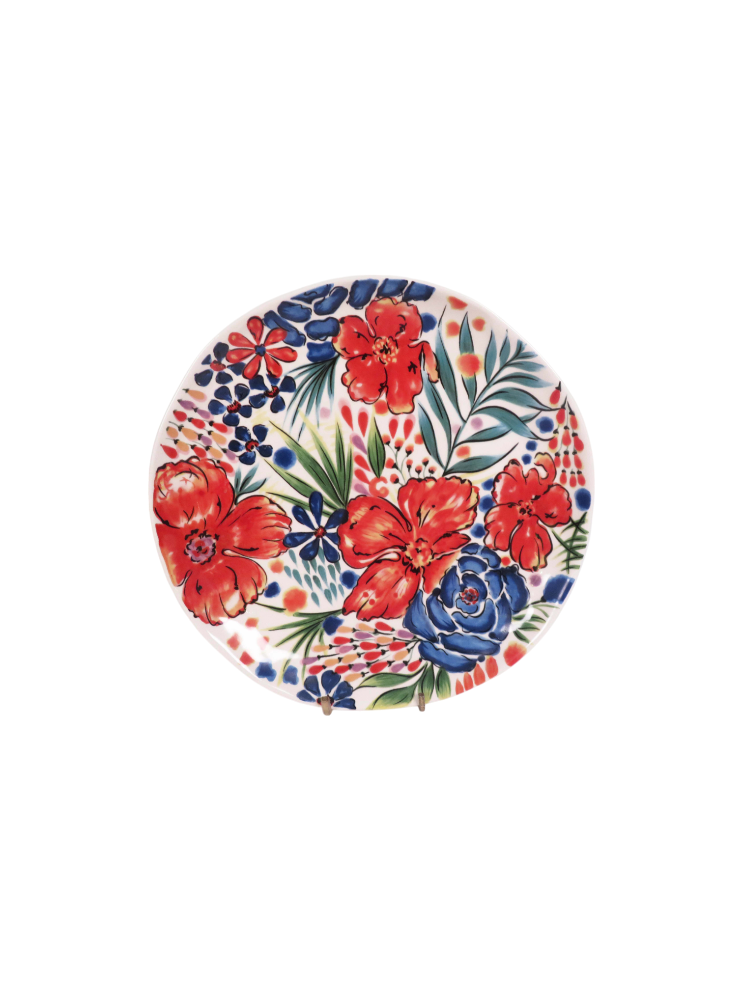 Poppy Flower Dessert Plate