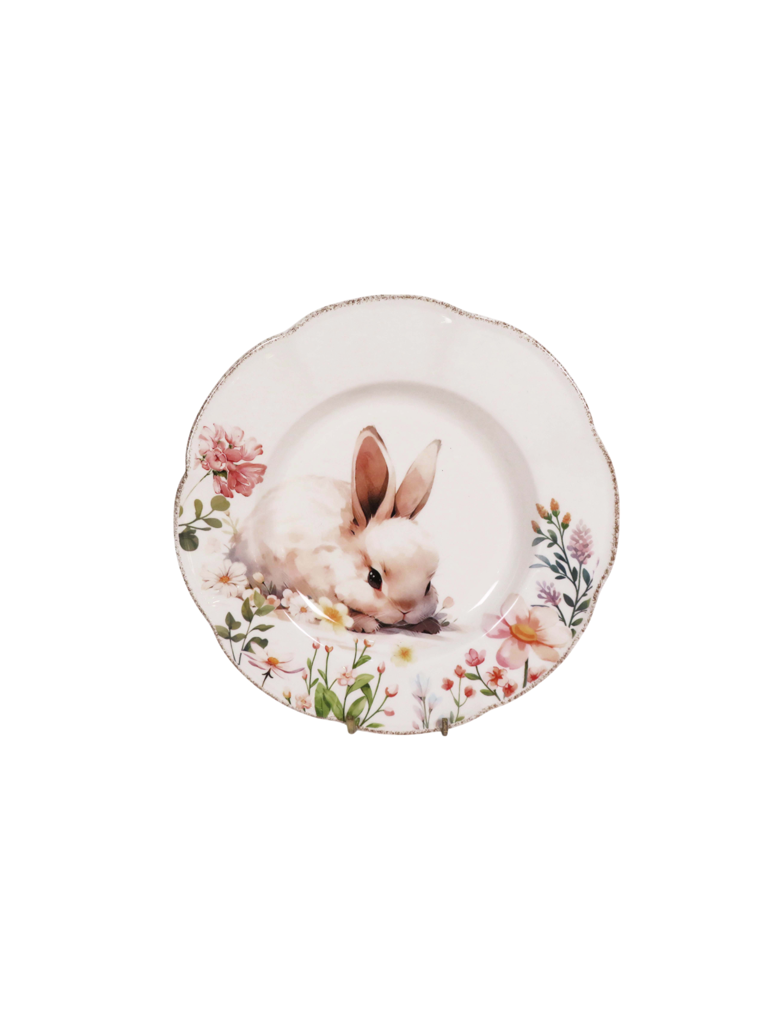 Easter - Floral Bunny Plate