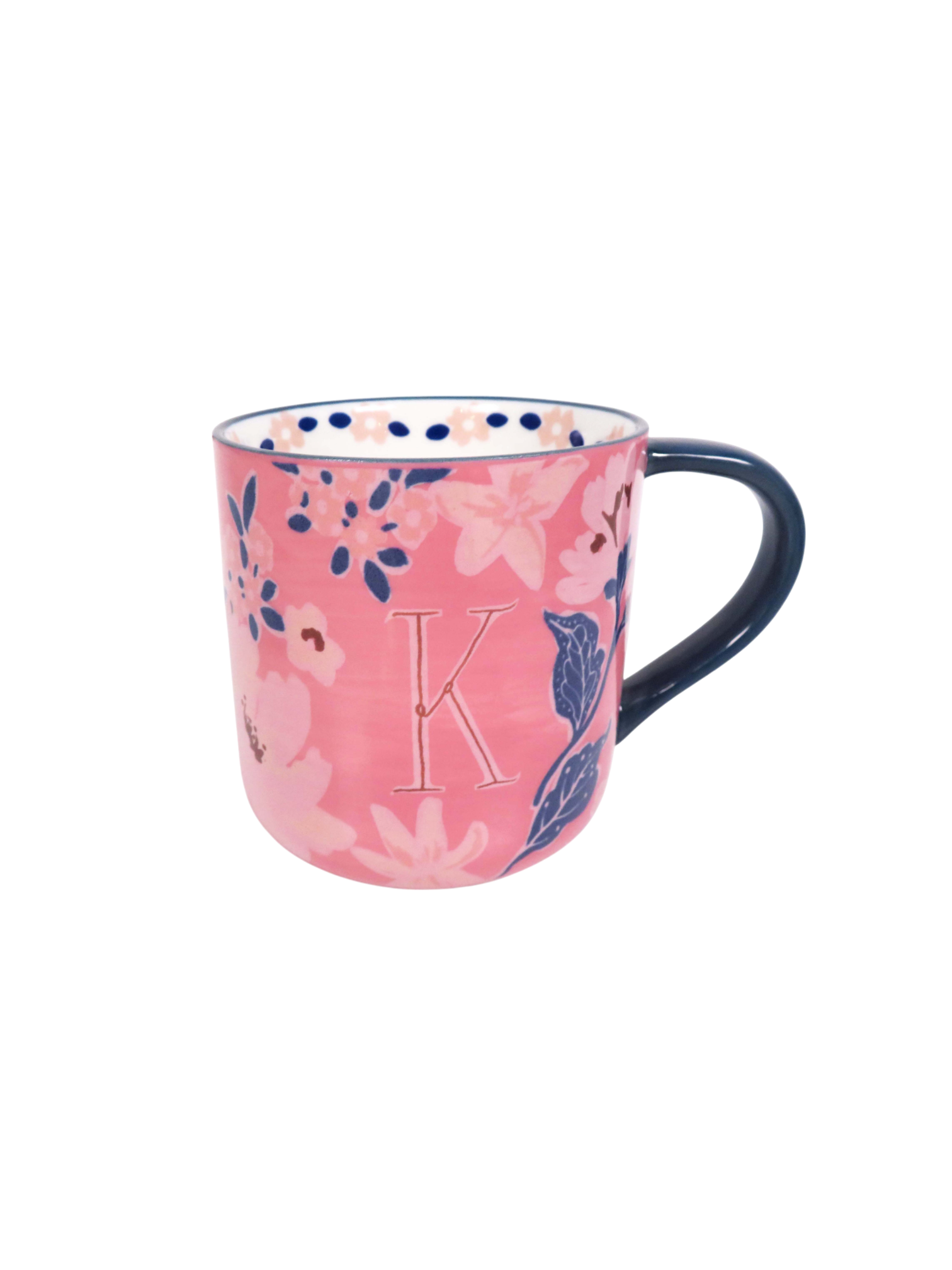 Letter Signature Mug in Pink