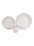 Reactive Glaze Gold Detail Dinnerware Set