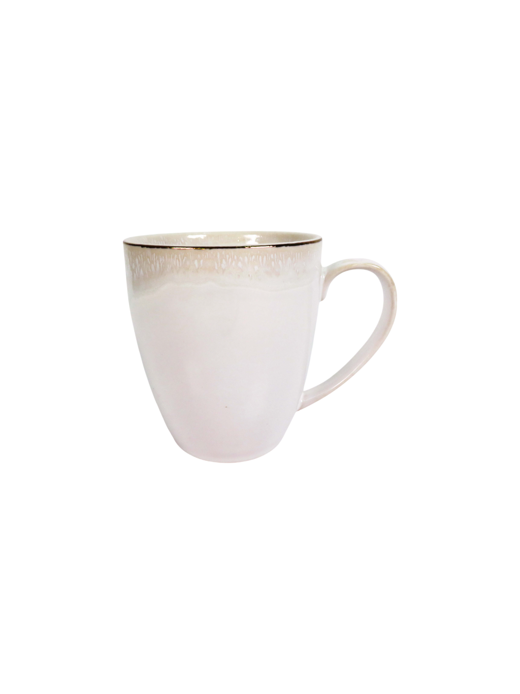 Reactive Glaze Gold Detail Dinnerware Set